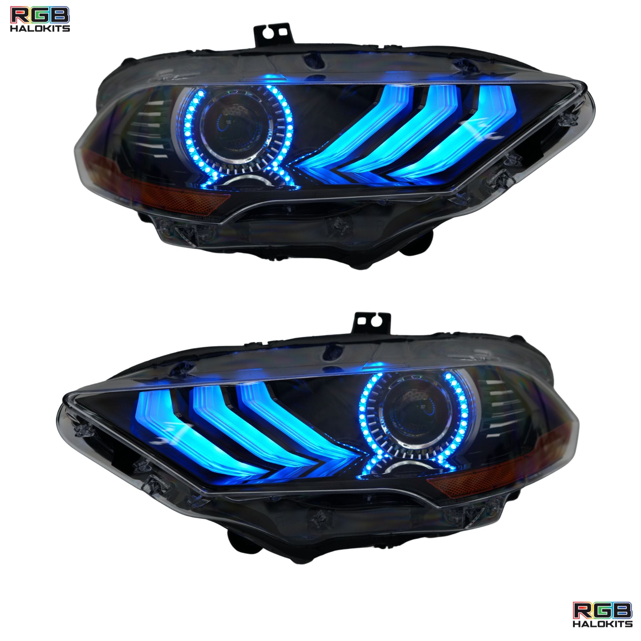 Ford Mustang Multicolor Flow Series DRL Boards (2018-2023) – Custom Multicolor LED Lighting by RGB Halo Kits