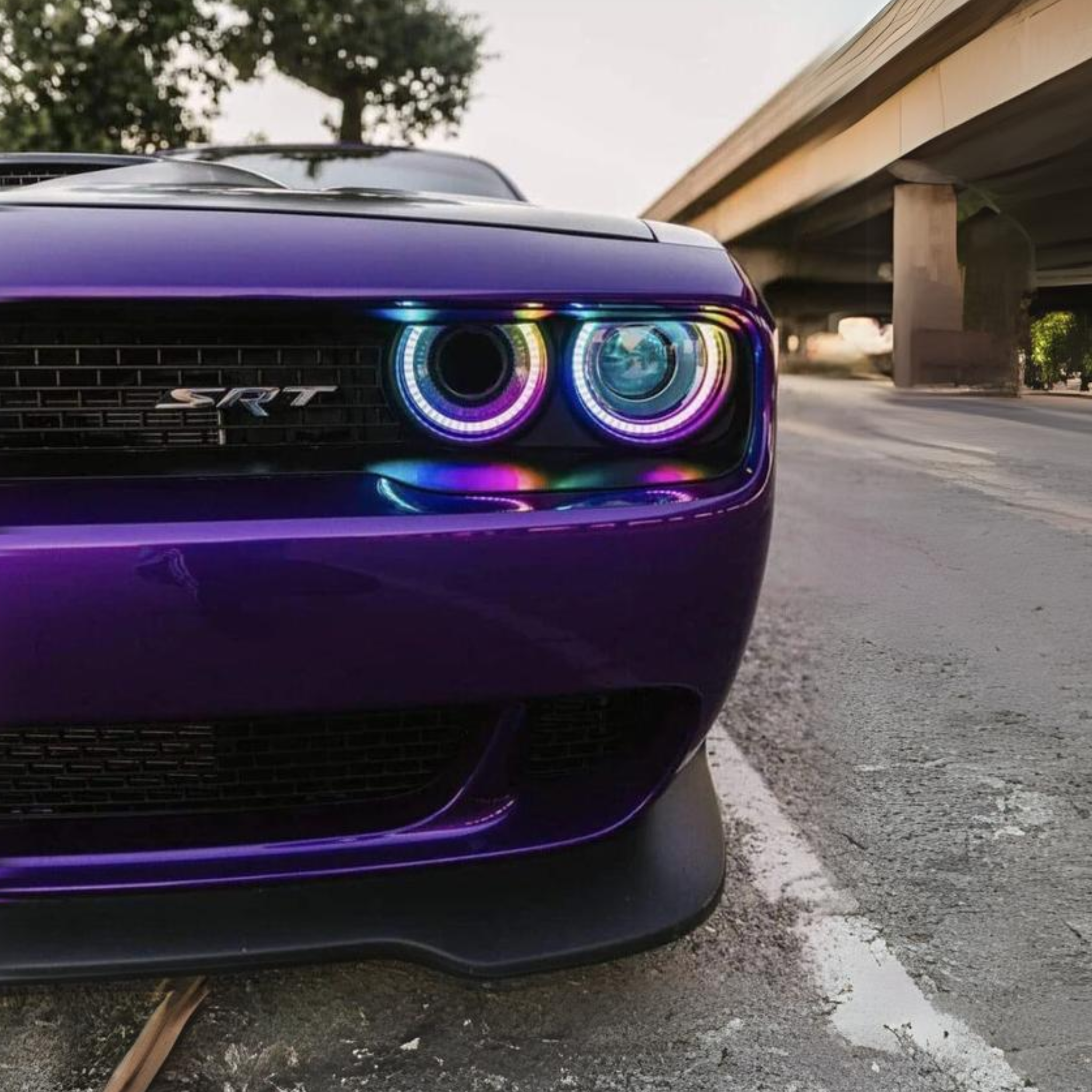Dodge Challenger Waterproof External Mount Multicolor Halo Kit (2015-2023) – Custom Multicolor LED Lighting by RGB Halo Kits
