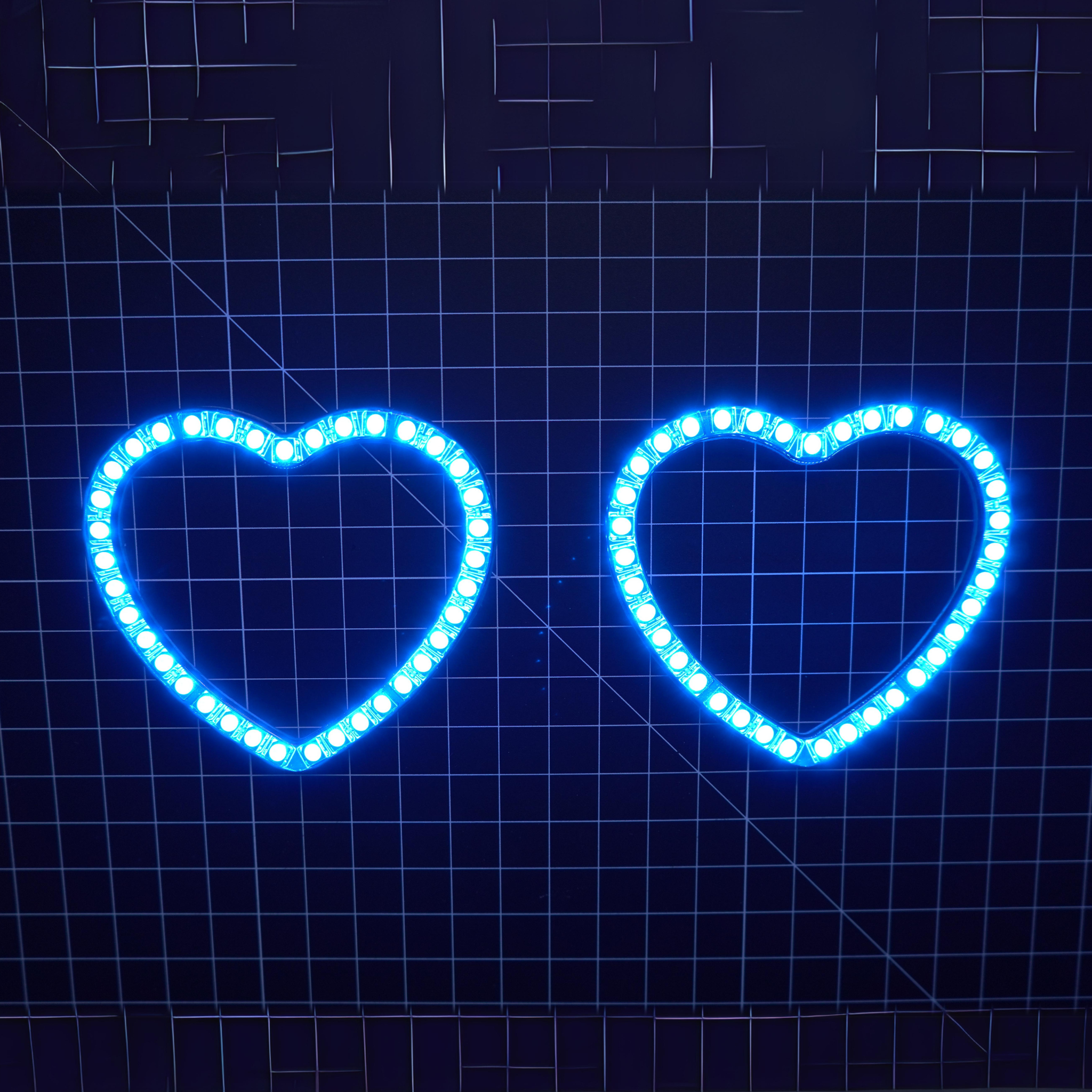 Heart Halo Rings | Multicolor Flow Series – Custom Multicolor LED Lighting by RGB Halo Kits