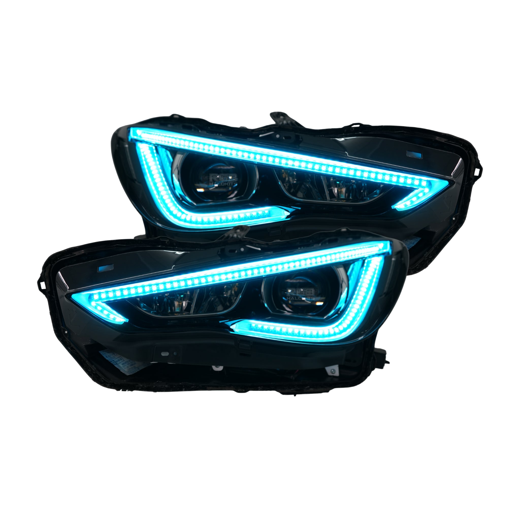 Infiniti Q60 DRL Boards (Multicolor Flow) 2016-2022 – Custom Multicolor LED Lighting by RGB Halo Kits