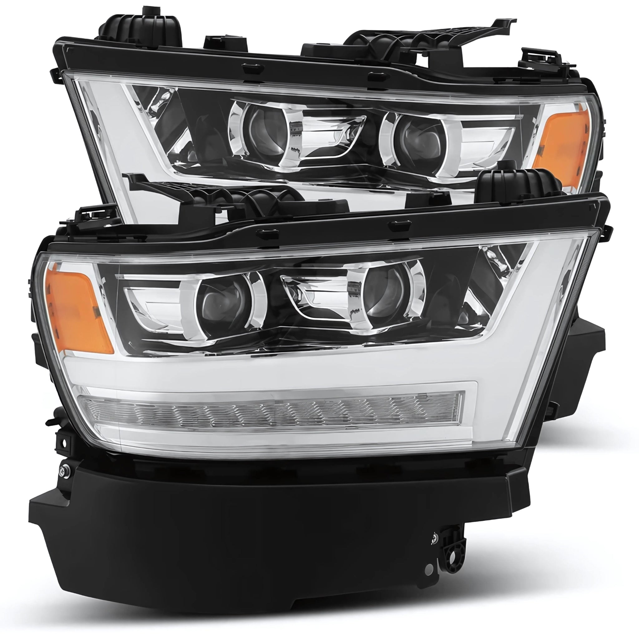 Ram 1500 (2019-2024) Headlights | Alpharex – Custom Multicolor LED Lighting by RGB Halo Kits