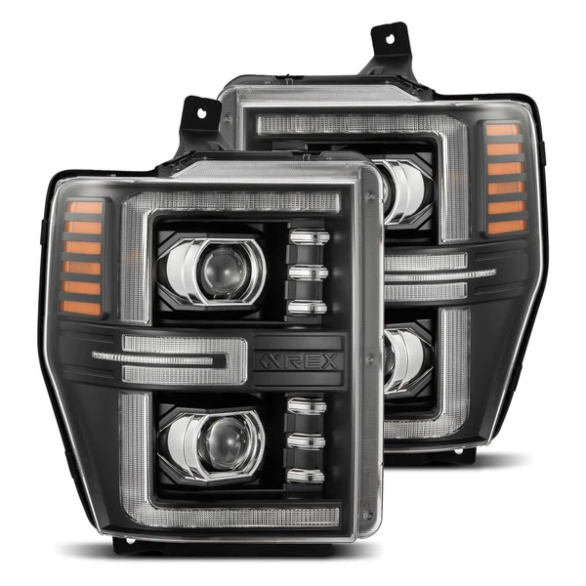 Ford Super Duty/Excursion (2008-2010) Headlights | Alpharex – Custom Multicolor LED Lighting by RGB Halo Kits