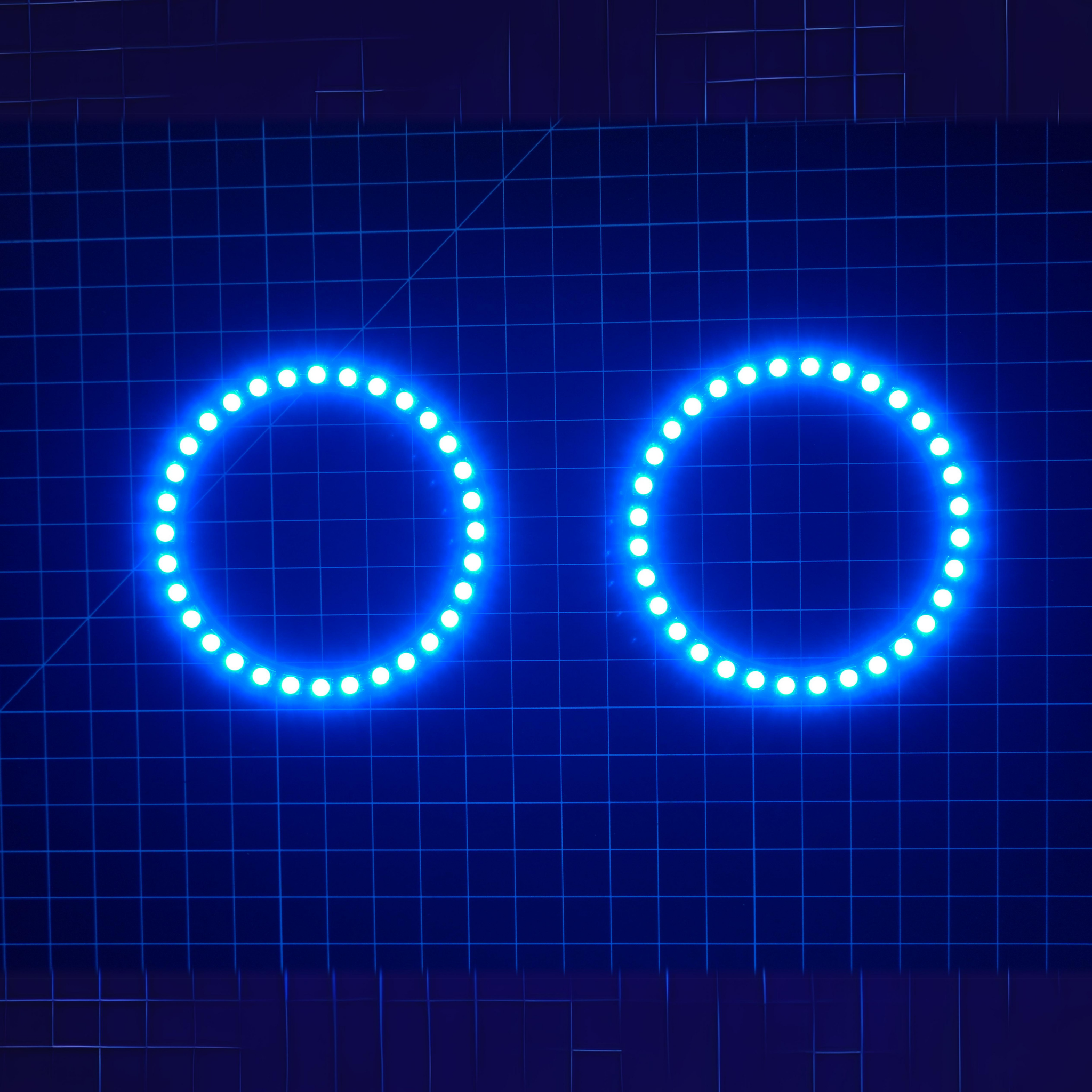 Multicolor LED Halo Rings | choose size – Custom Multicolor LED Lighting by RGB Halo Kits
