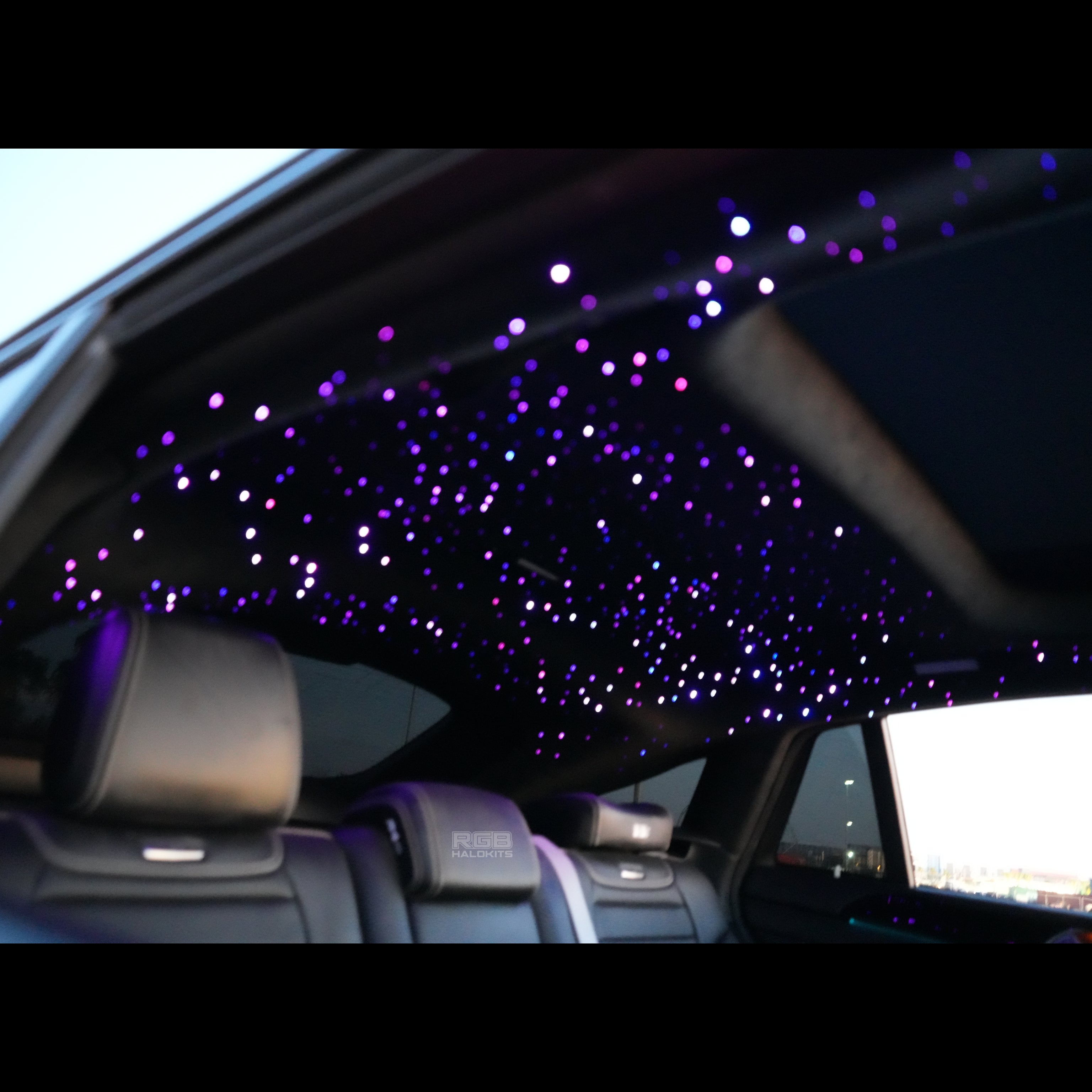 RGBW Twinkle Starlight Headliner Kit – 650 or 1,000 Stars – Custom Multicolor LED Lighting by RGB Halo Kits