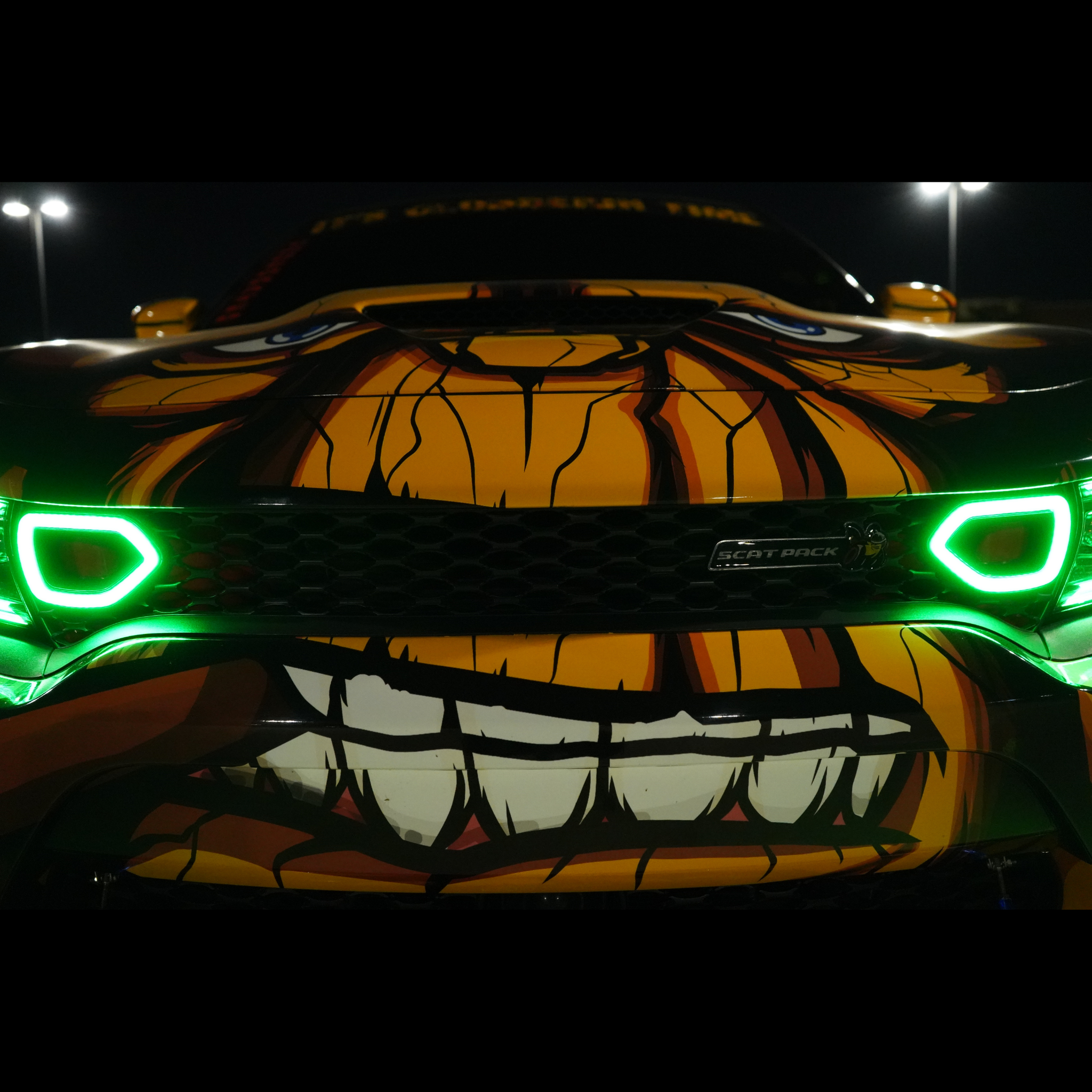 Dodge Charger Diffused Snorkel LED Accents (Multicolor Flow) 2015-2023 – Custom Multicolor LED Lighting by RGB Halo Kits