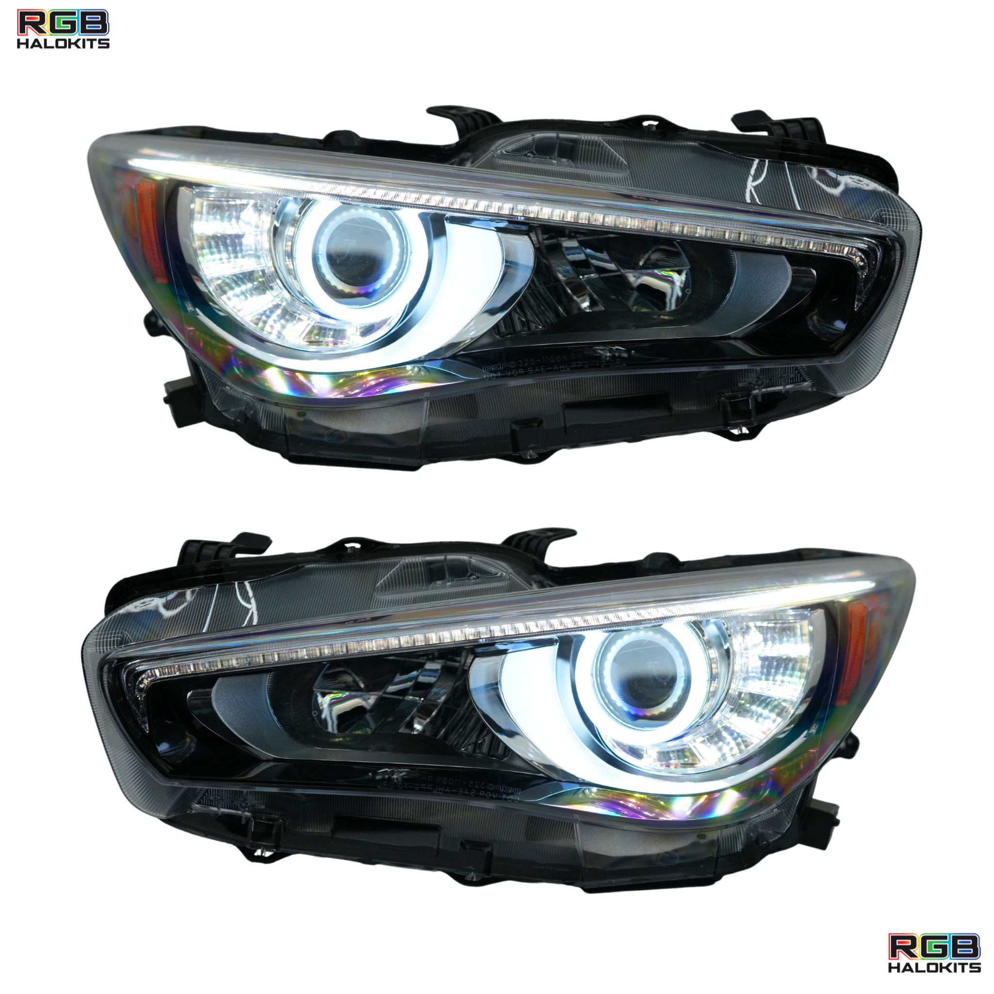 Infiniti Q50 Multicolor DRL Boards (2014-2024) – Custom Multicolor LED Lighting by RGB Halo Kits