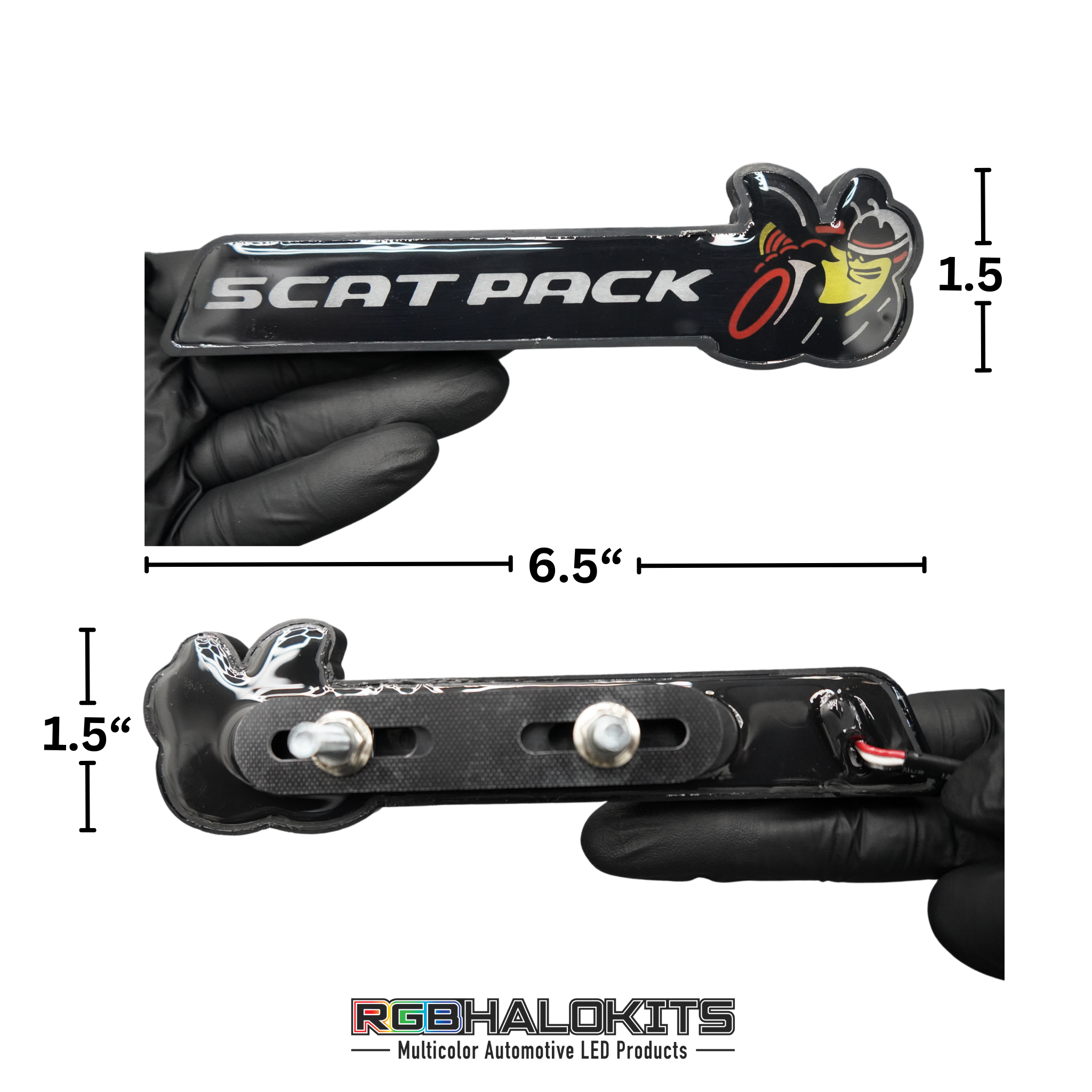 Scatpack LED Emblem Badge (Multicolor Flow) – Custom Multicolor LED Lighting by RGB Halo Kits