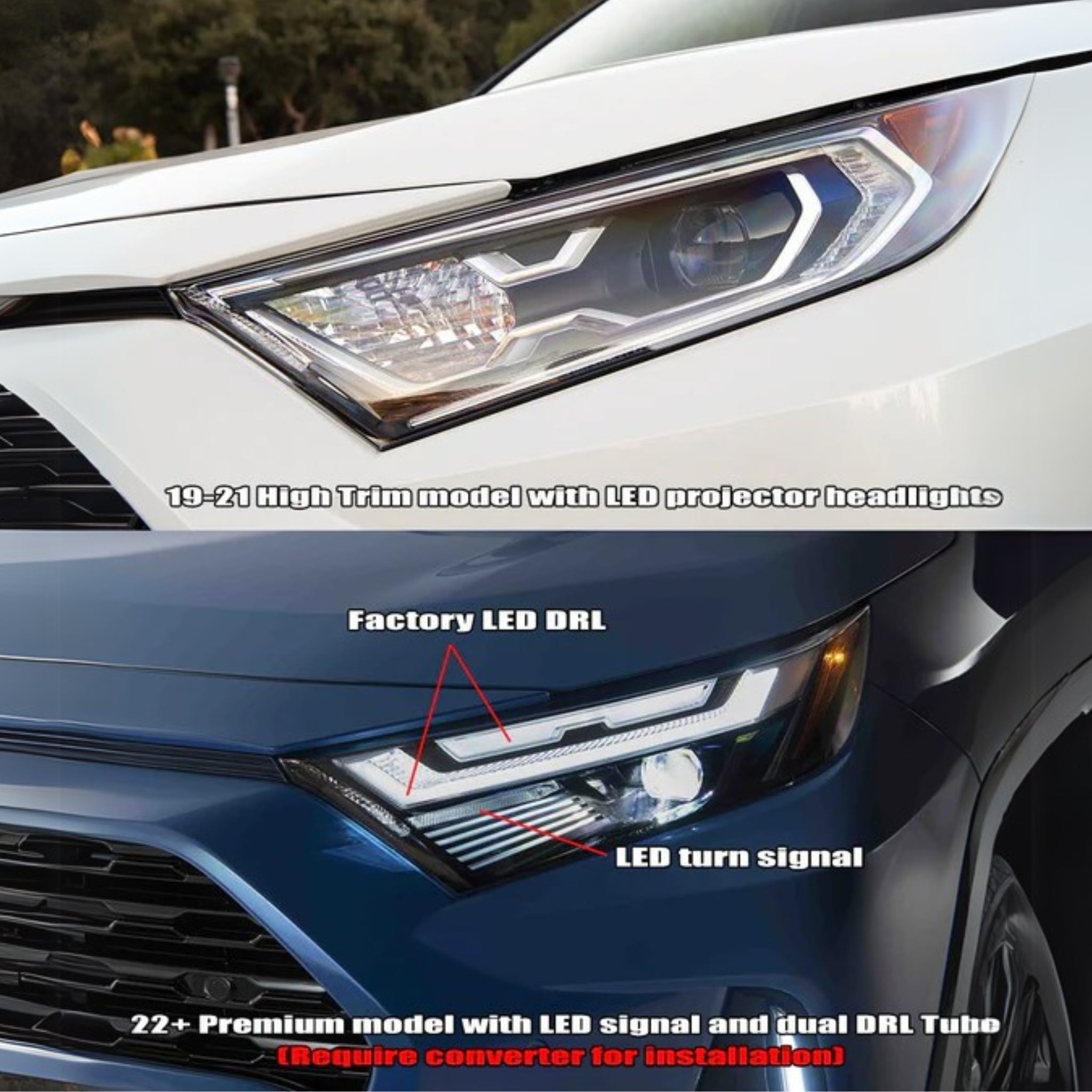 Toyota RAV4 NOVA-Series Headlights (2019-2024) | Alpharex – Custom Multicolor LED Lighting by RGB Halo Kits