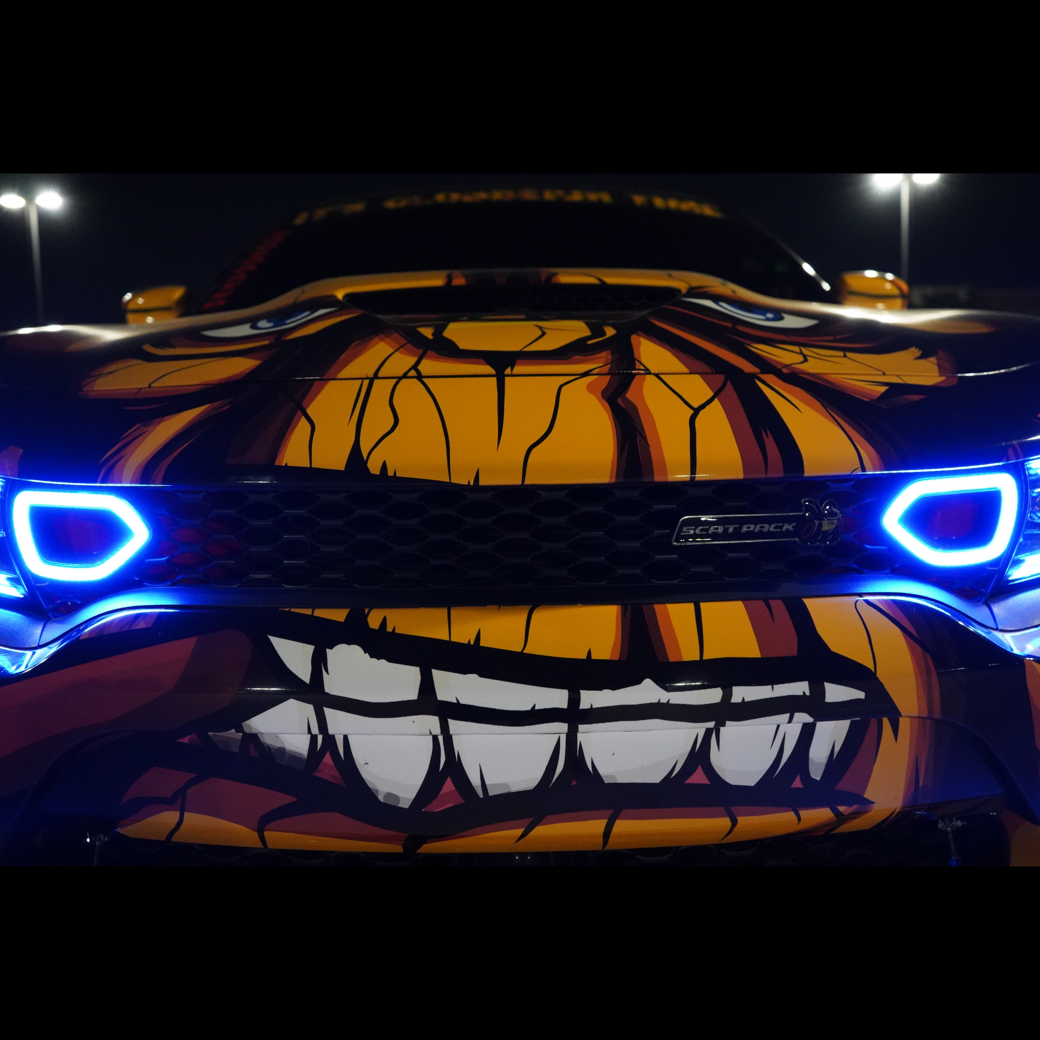 Dodge Charger Diffused Snorkel LED Accents (Multicolor Flow) 2015-2023 – Custom Multicolor LED Lighting by RGB Halo Kits