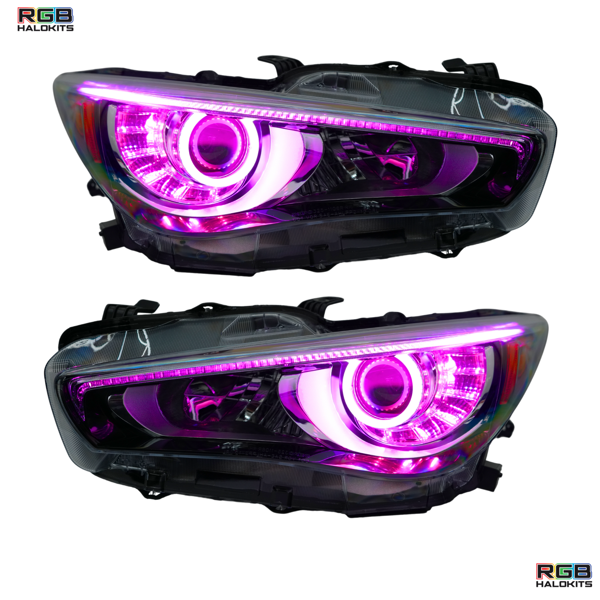 Infiniti Q50 Multicolor DRL Boards (2014-2024) – Custom Multicolor LED Lighting by RGB Halo Kits