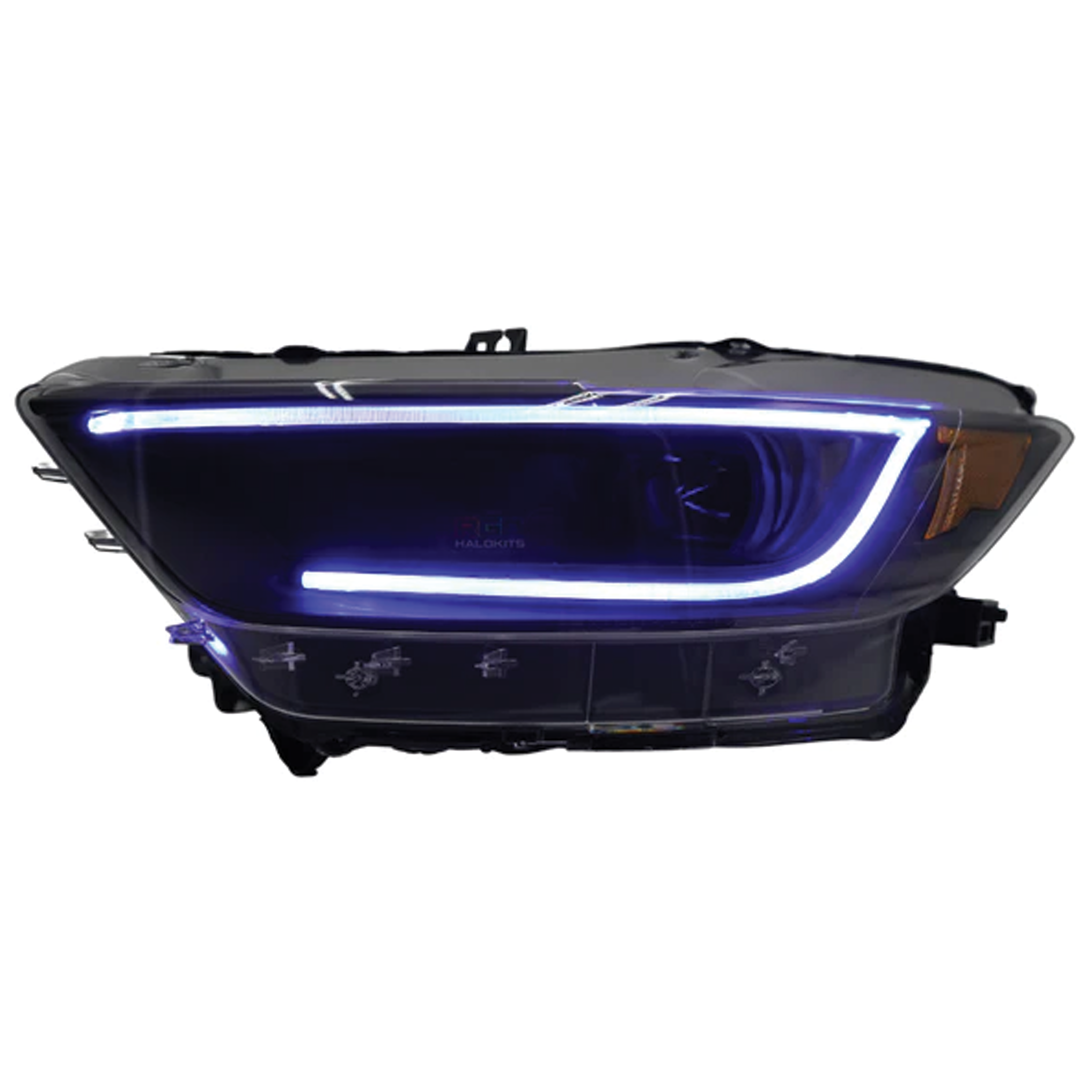 Ford Mustang: Multicolor Headlights (2015-2017) | XB Morimoto – Custom Multicolor LED Lighting by RGB Halo Kits