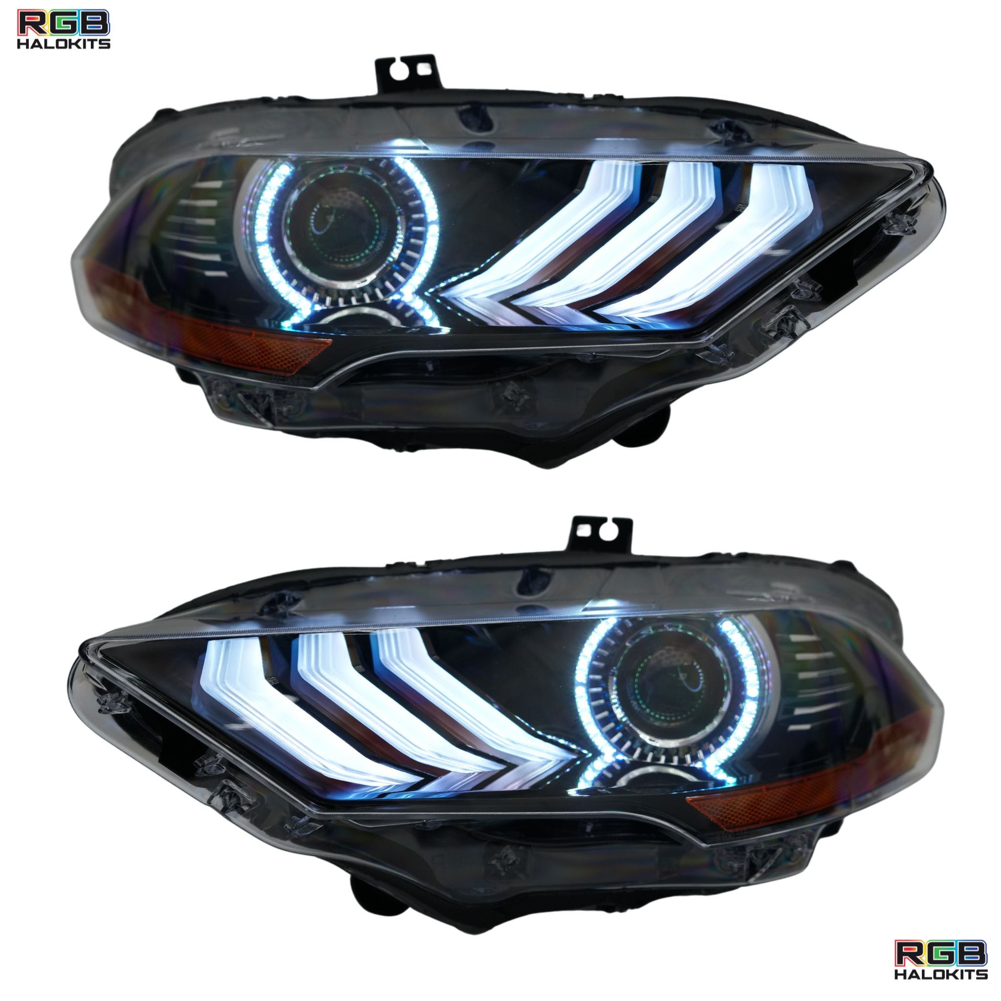 Ford Mustang Multicolor Flow Series DRL Boards (2018-2023) – Custom Multicolor LED Lighting by RGB Halo Kits