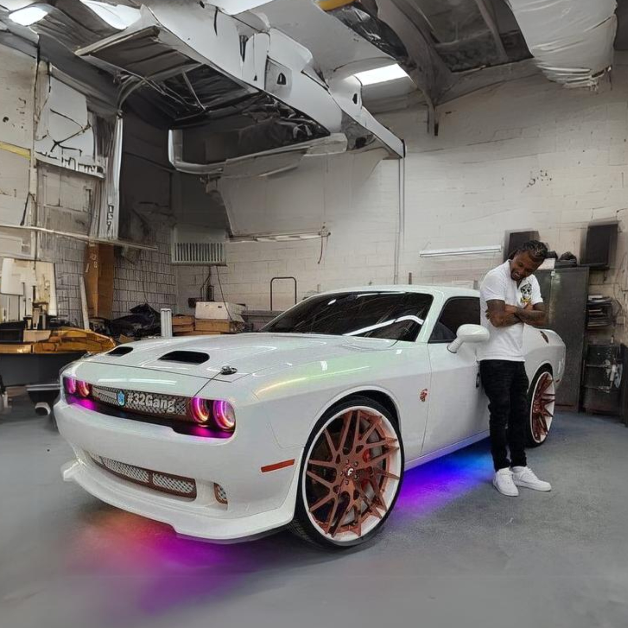Dodge Challenger Waterproof External Mount Multicolor Halo Kit (2015-2023) – Custom Multicolor LED Lighting by RGB Halo Kits