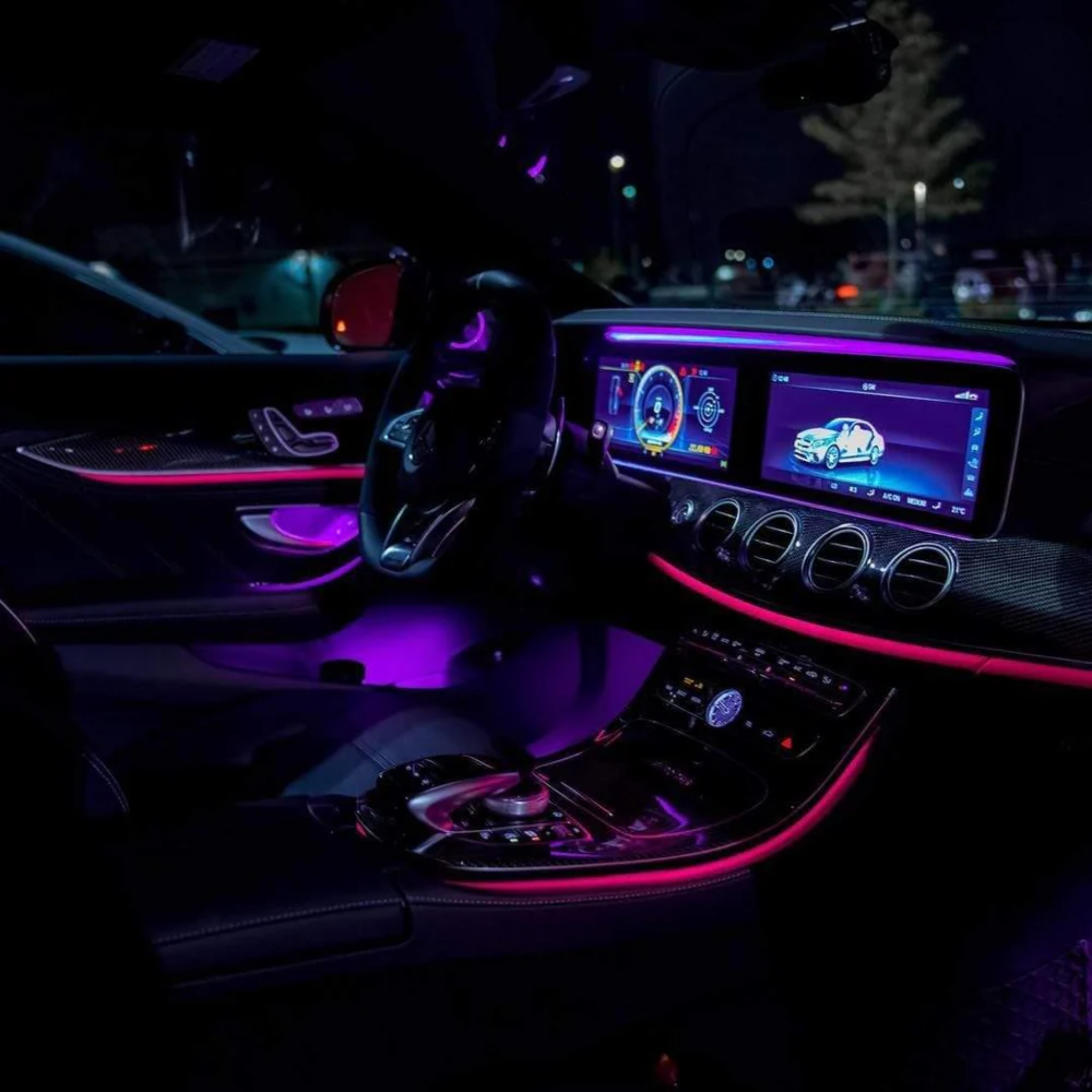 RGBW Fiber Optic Interior Ambient Lighting Kit 2.0 (6pc) – Custom Multicolor LED Lighting by RGB Halo Kits