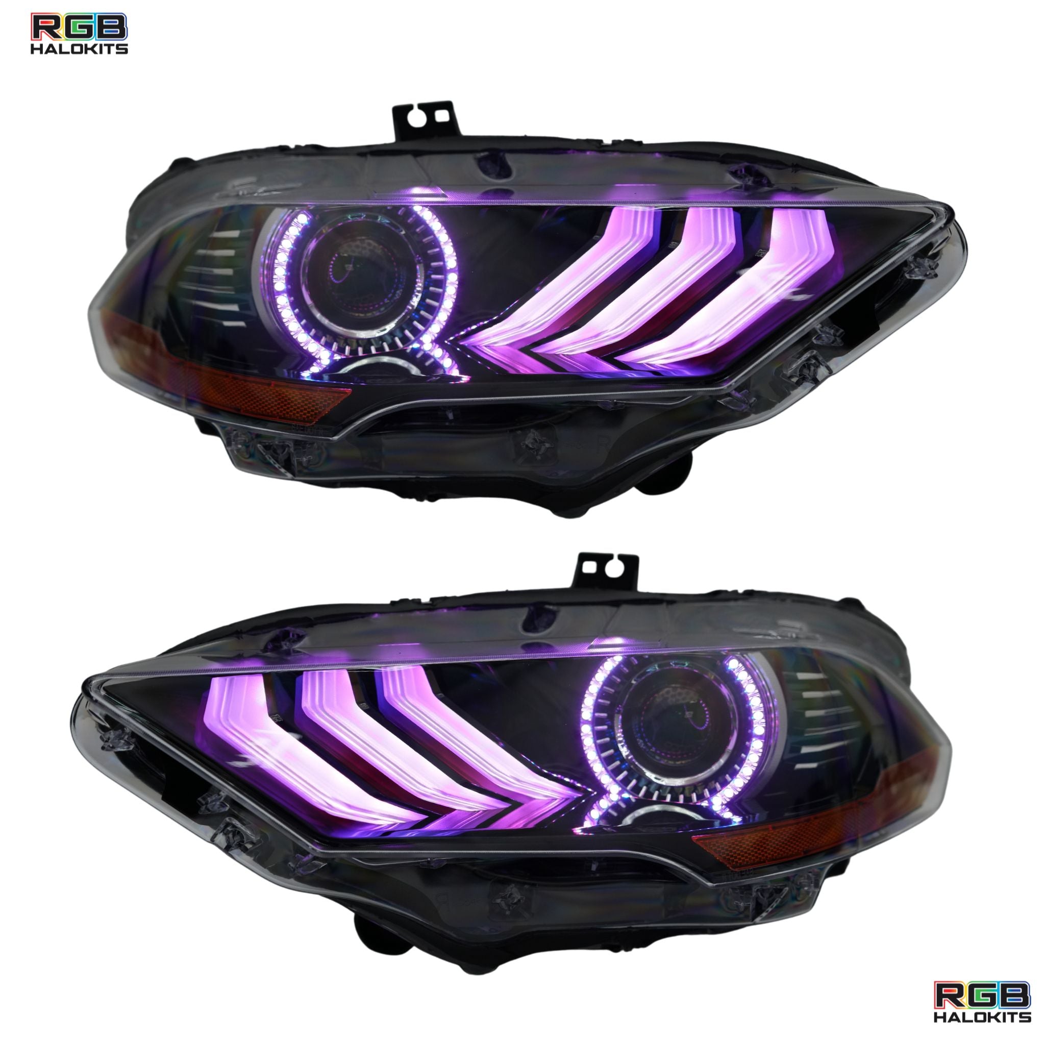 Ford Mustang Multicolor Flow Series DRL Boards (2018-2023) – Custom Multicolor LED Lighting by RGB Halo Kits