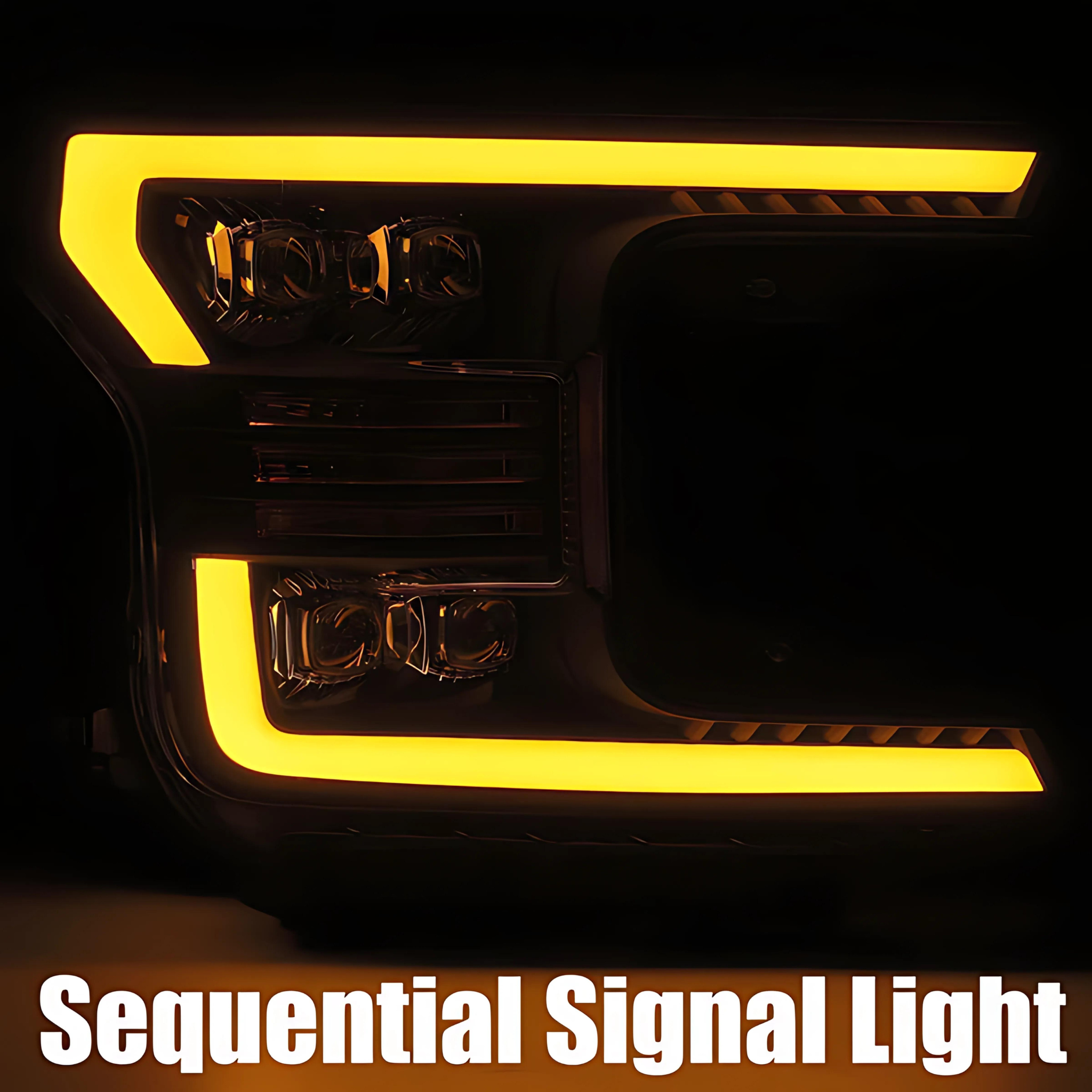 Ford F-150 Headlights (2018-2020) | Alpharex – Custom Multicolor LED Lighting by RGB Halo Kits