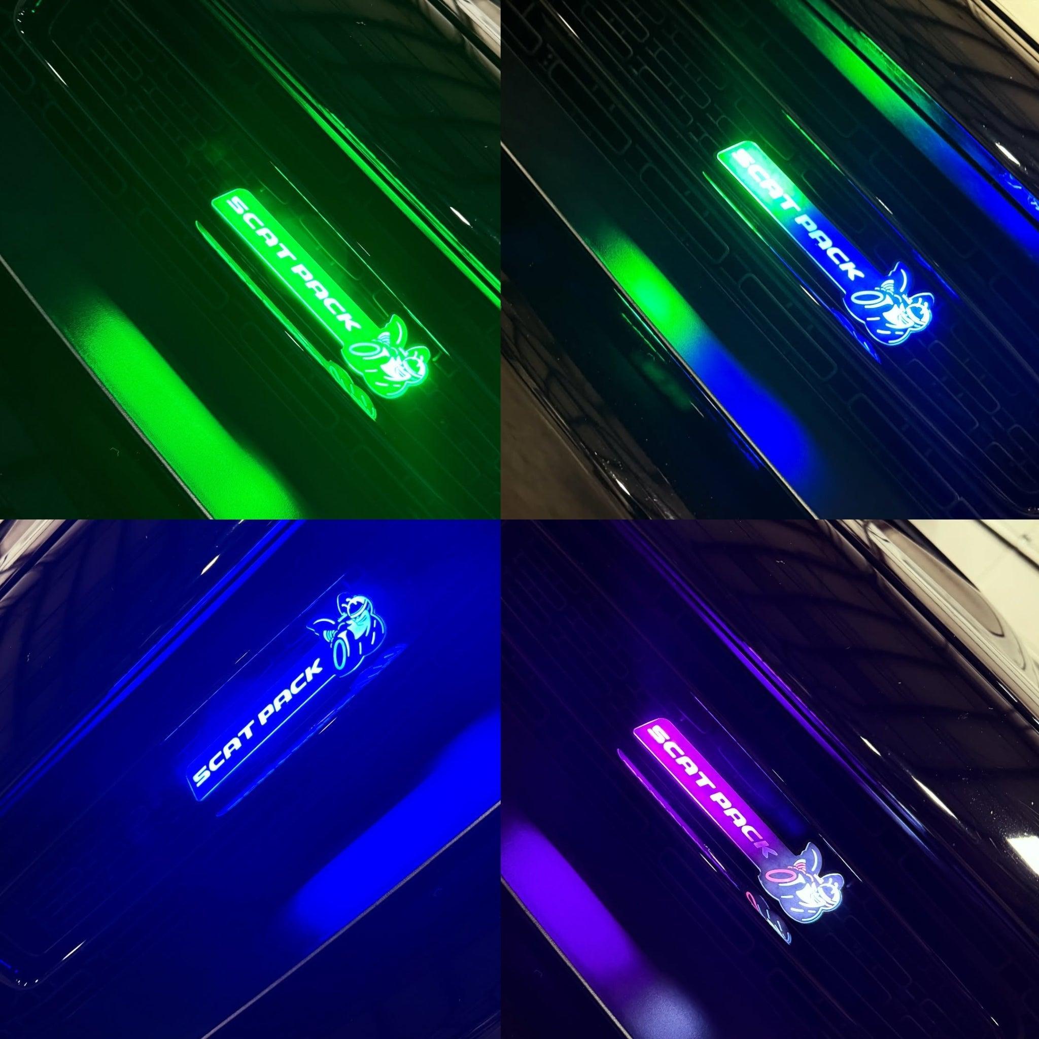 Scatpack LED Emblem Badge (Multicolor Flow) – Custom Multicolor LED Lighting by RGB Halo Kits