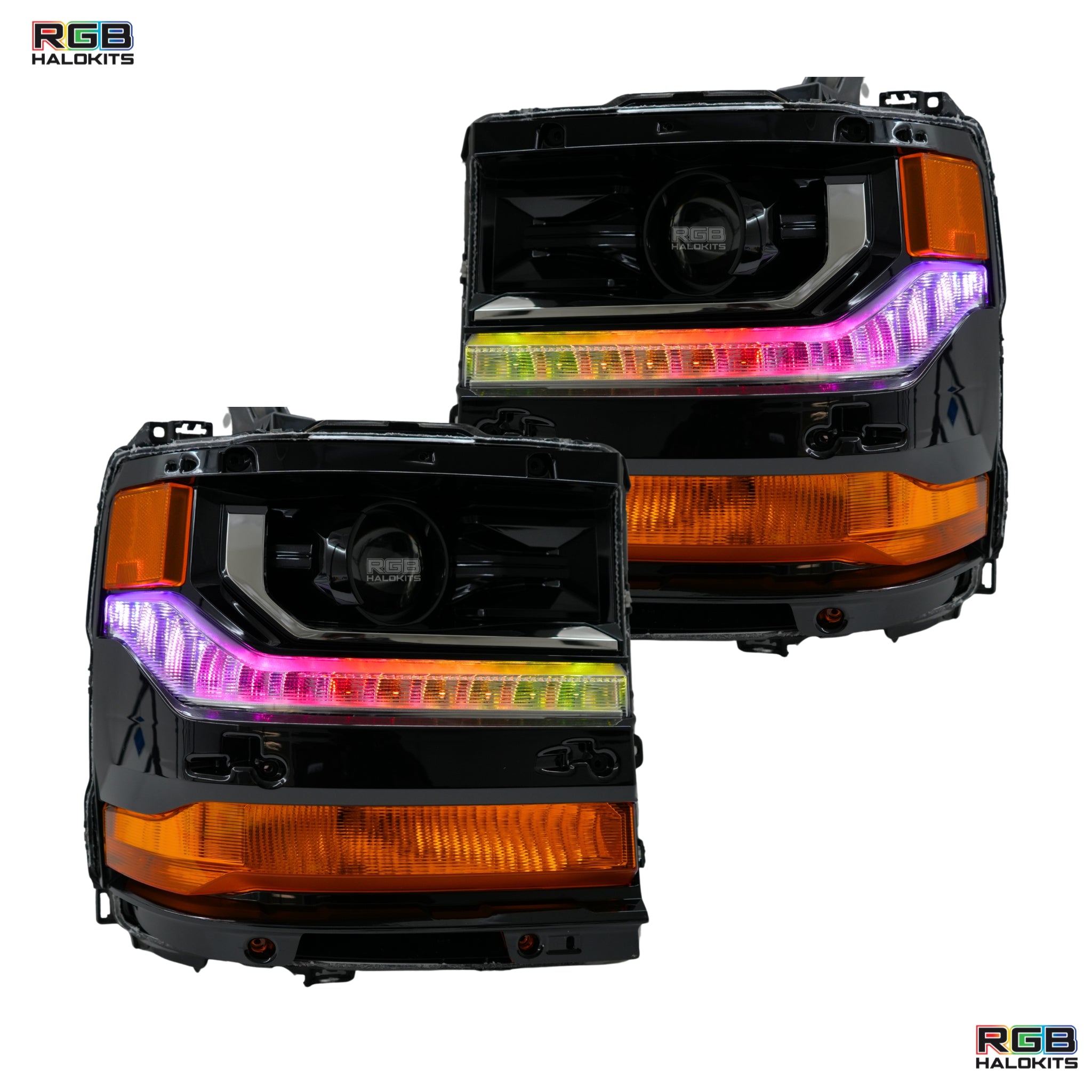 Chevrolet Silverado Multicolor Flow Serries DRL Boards (2016-2018) – Custom Multicolor LED Lighting by RGB Halo Kits
