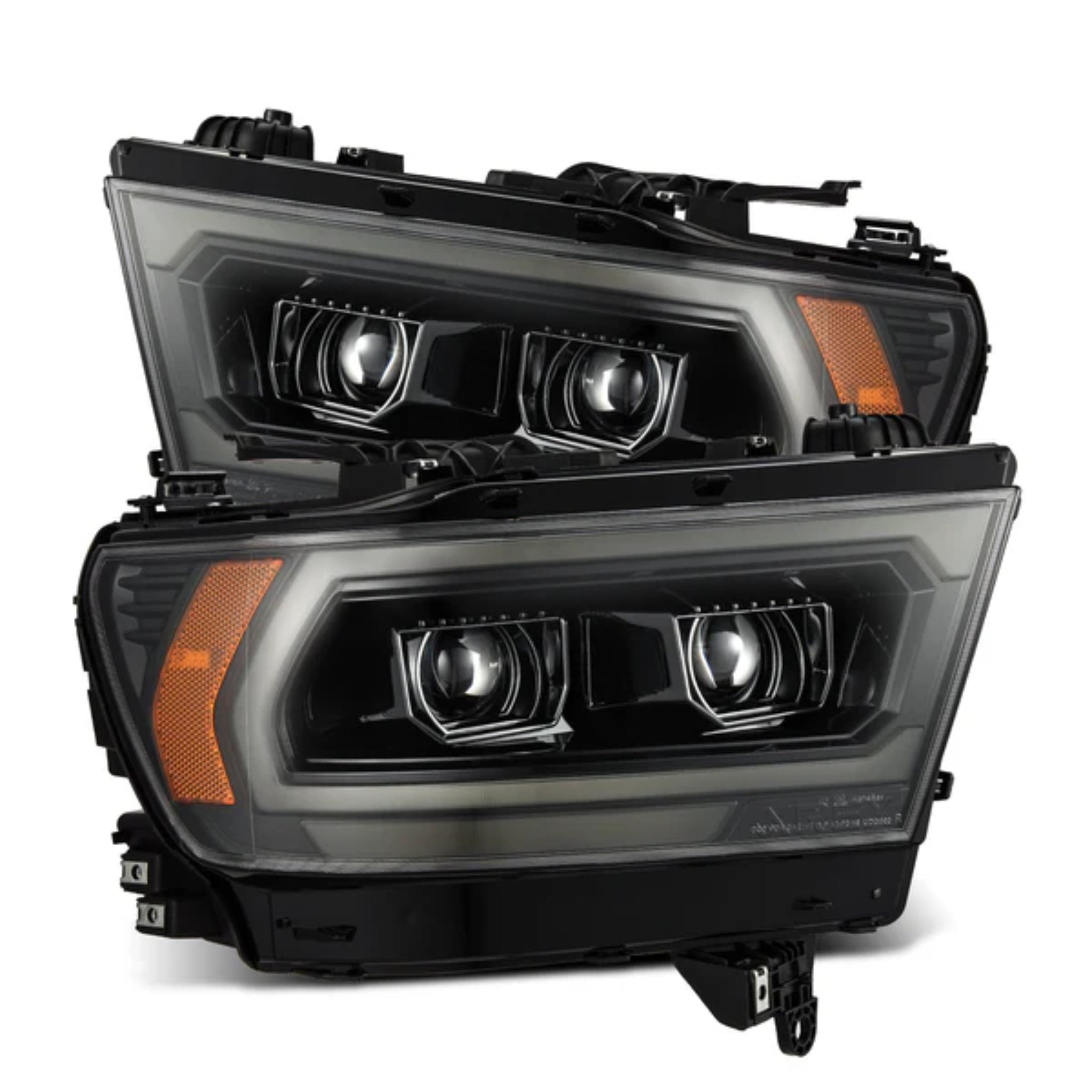 Ram 1500 (MK II 2500 Style) Headlights (2019-2024) | Alpharex – Custom Multicolor LED Lighting by RGB Halo Kits