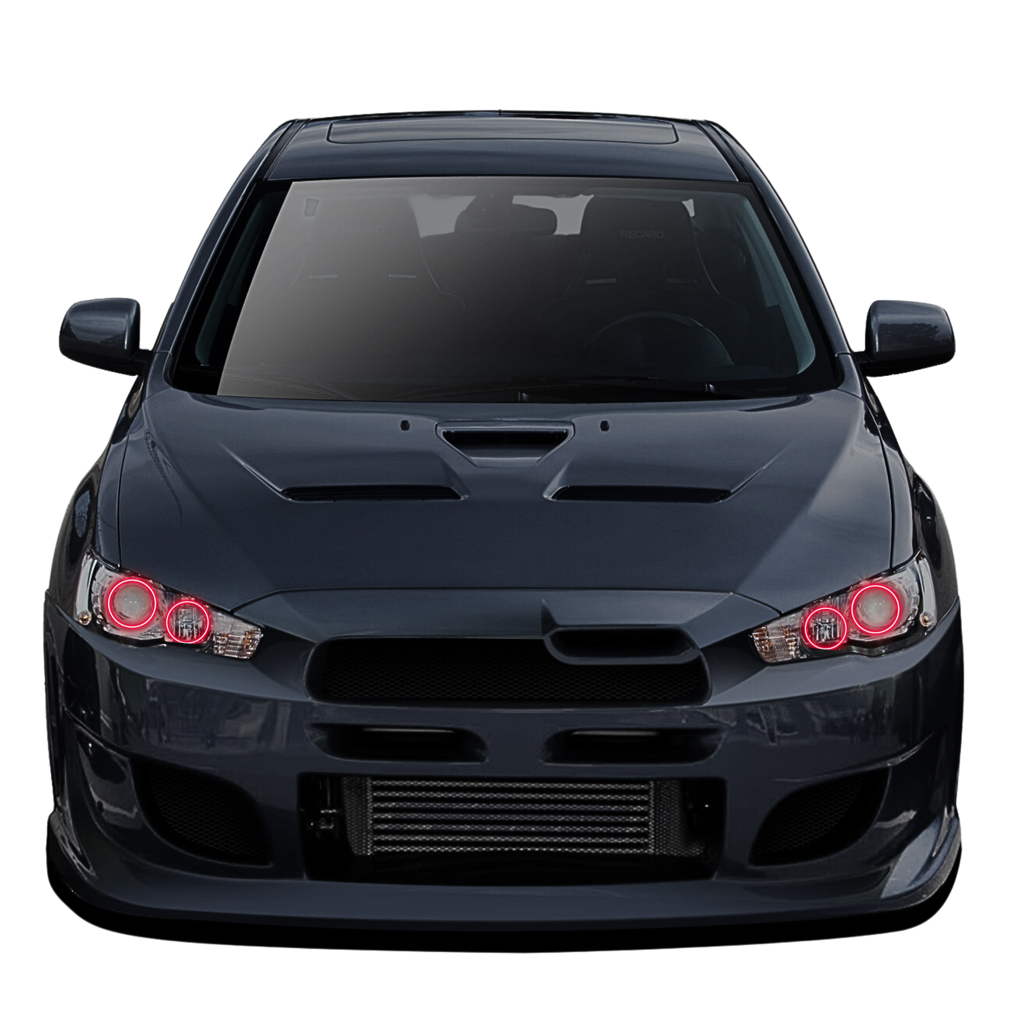 Mitsubishi Lancer/Evo Multicolor Halo Kit- Non Projector/HID (2008-2016) – Custom Multicolor LED Lighting by RGB Halo Kits
