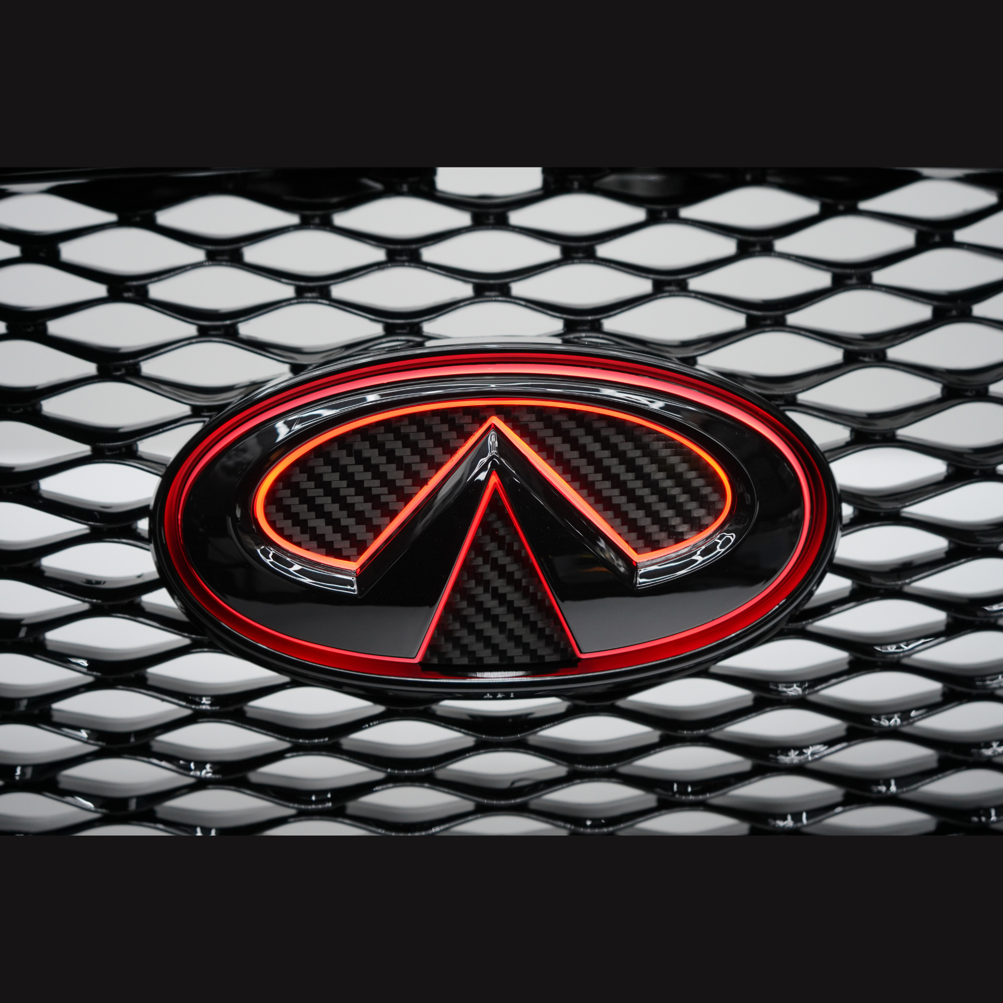 Infiniti Q50 RGB LED emblem (2014-2021) – Custom Multicolor LED Lighting by RGB Halo Kits