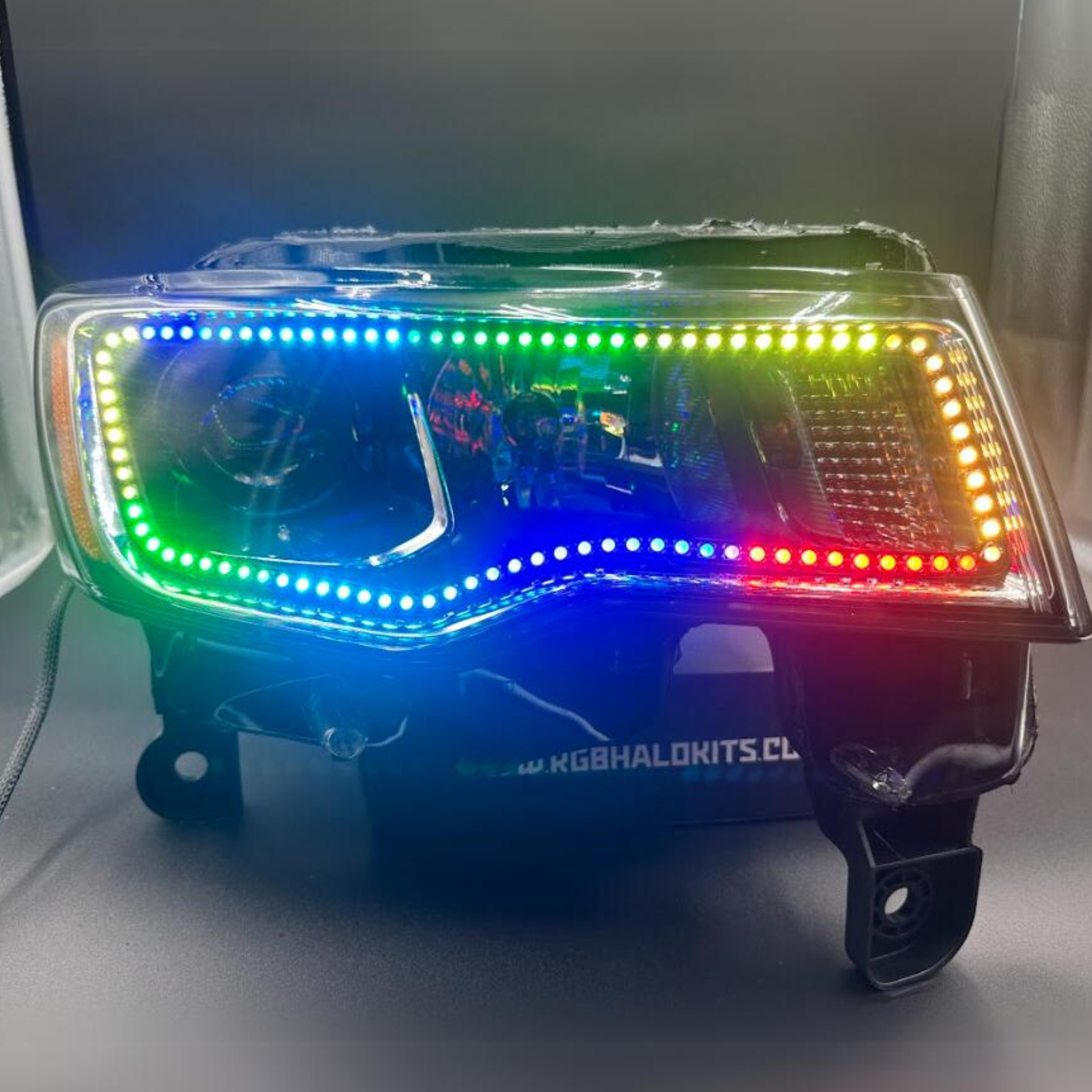 Jeep Grand Cherokee Multicolor Flow Series Halo Kit (2014-2021) – Custom Multicolor LED Lighting by RGB Halo Kits