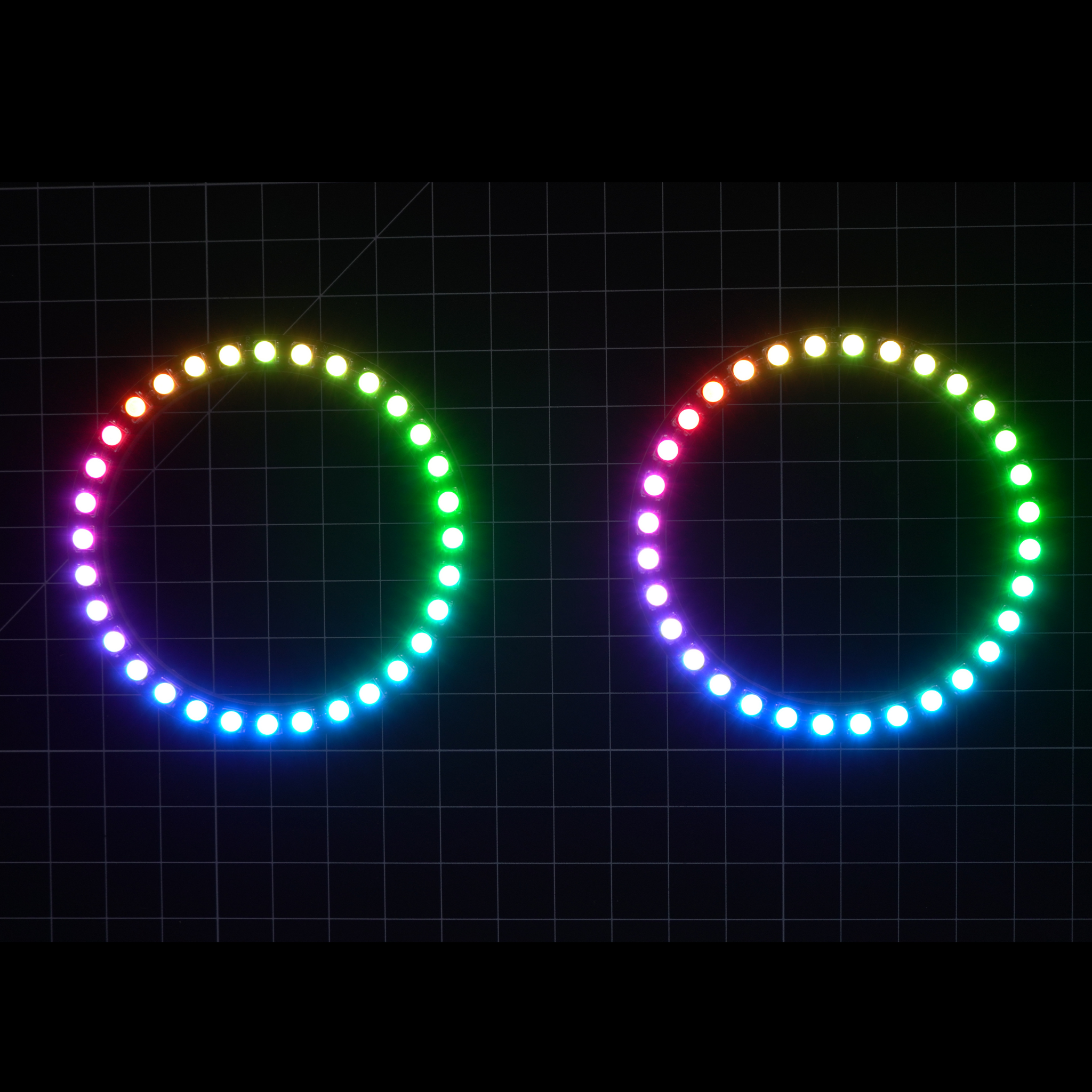 Multicolor LED Halo Rings | choose size – Custom Multicolor LED Lighting by RGB Halo Kits