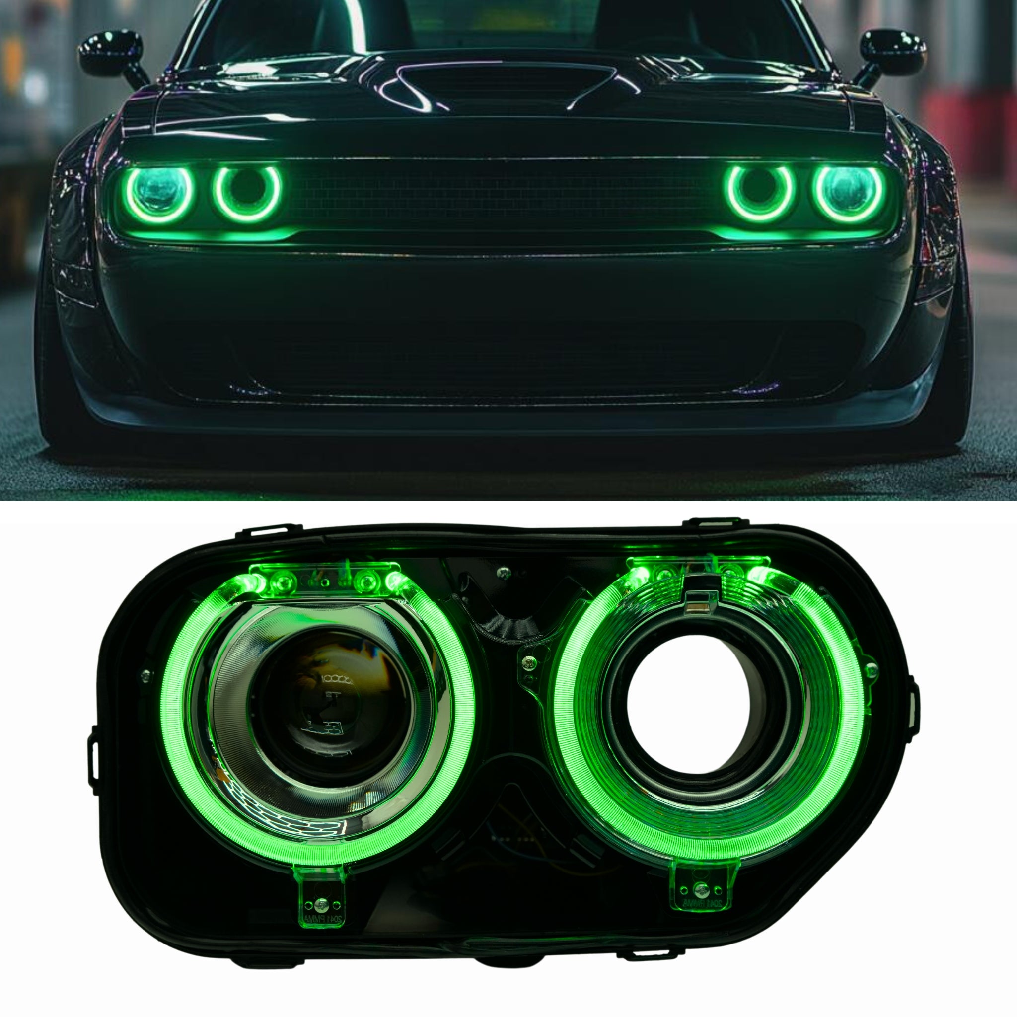 Dodge Challenger RGBW DRL Boards (2015-2024) – Custom Multicolor LED Lighting by RGB Halo Kits