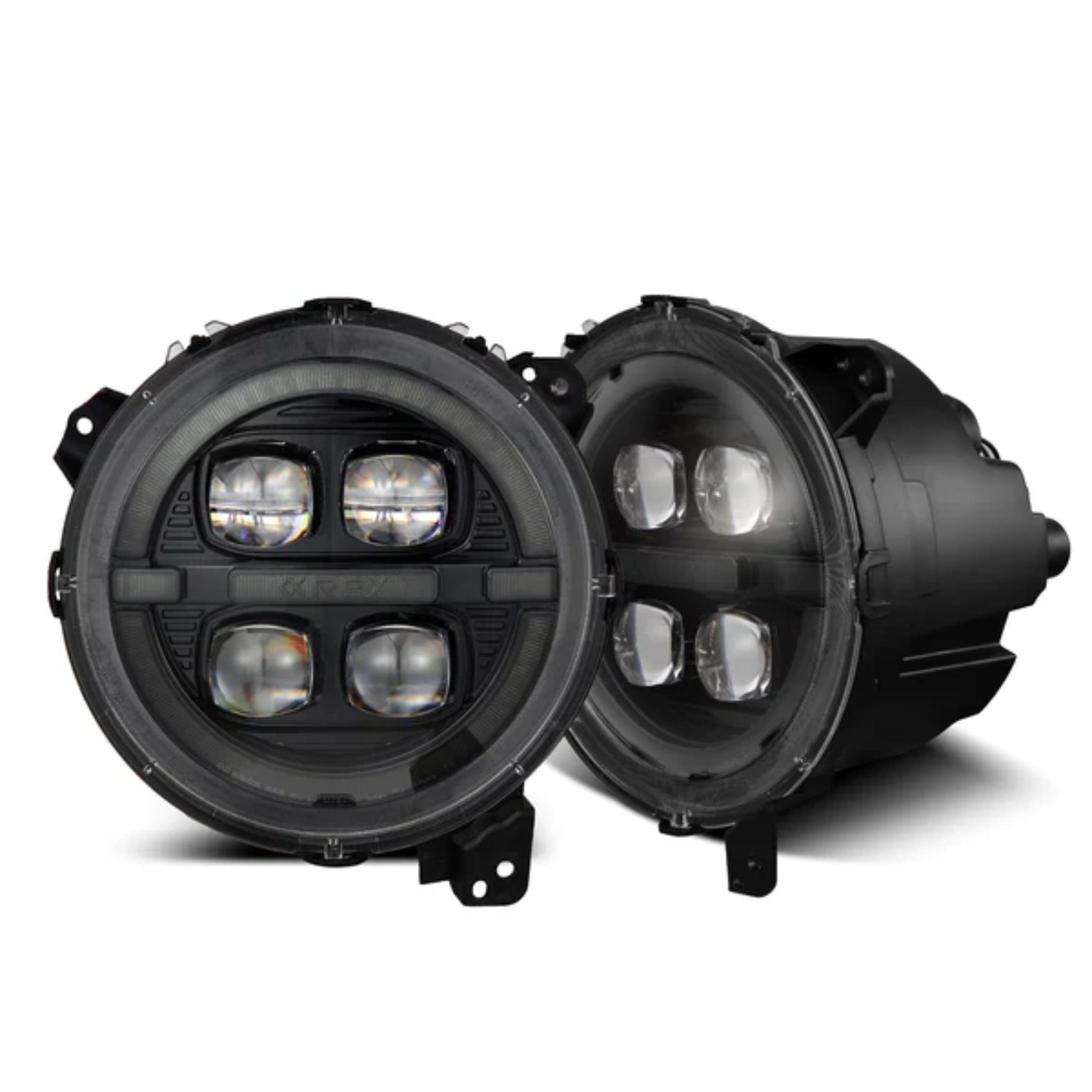 Jeep Wrangler JL/Gladiator JT (2018-2025) Headlights | Alpharex – Custom Multicolor LED Lighting by RGB Halo Kits