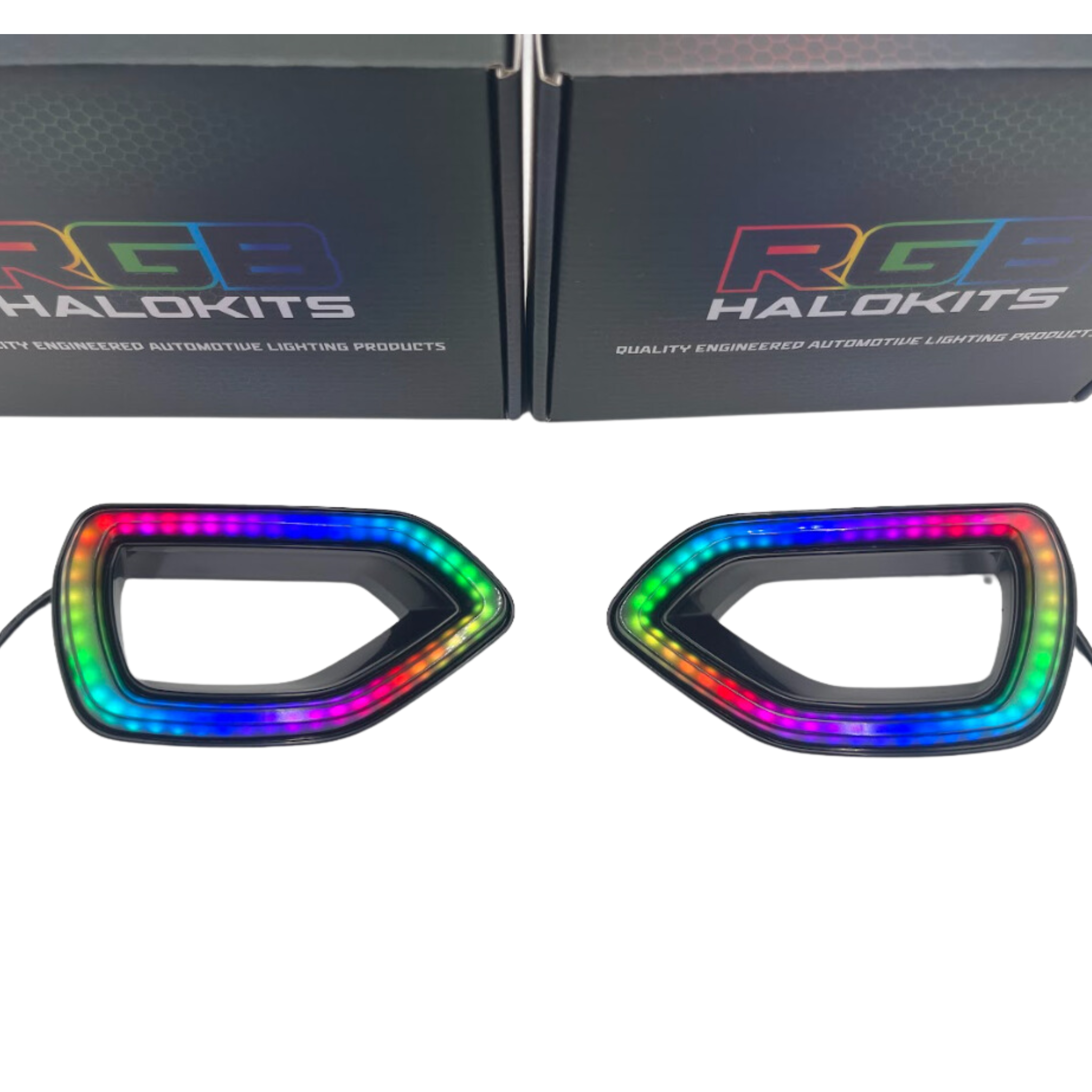 Dodge Charger Diffused Snorkel LED Accents (Multicolor Flow) 2015-2023 – Custom Multicolor LED Lighting by RGB Halo Kits