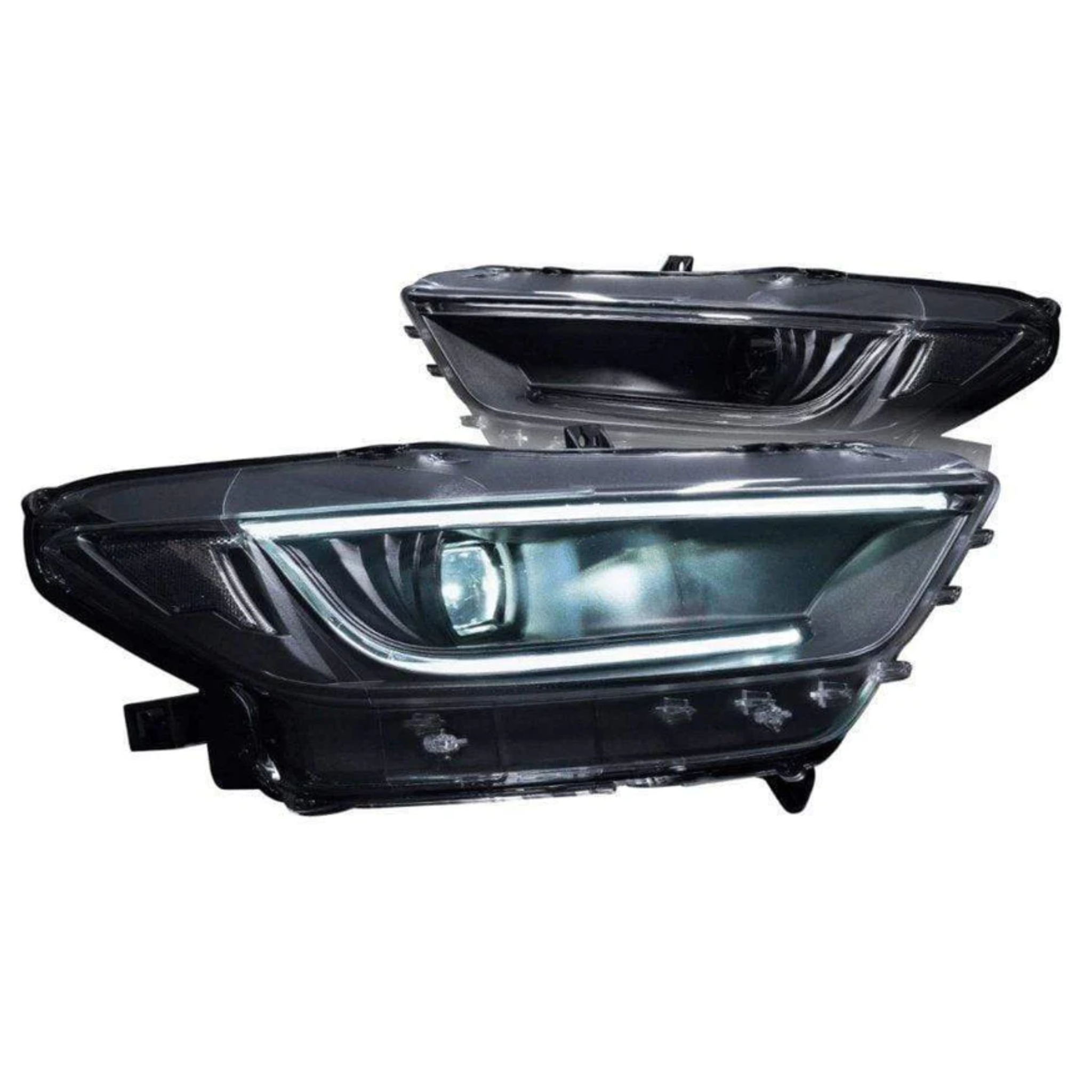 Ford Mustang: LED Headlights (2015 - 2017) | XB – Custom Multicolor LED Lighting by RGB Halo Kits