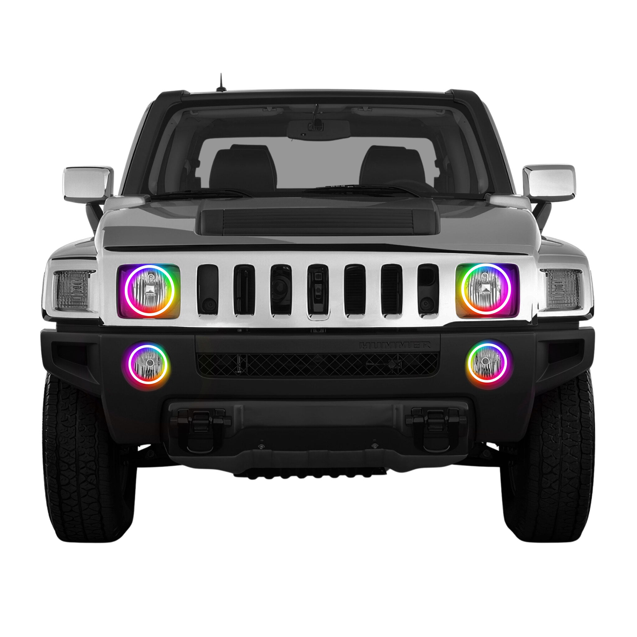 Hummer H3 Multicolor Halo Kit (2006-2010) – Custom Multicolor LED Lighting by RGB Halo Kits