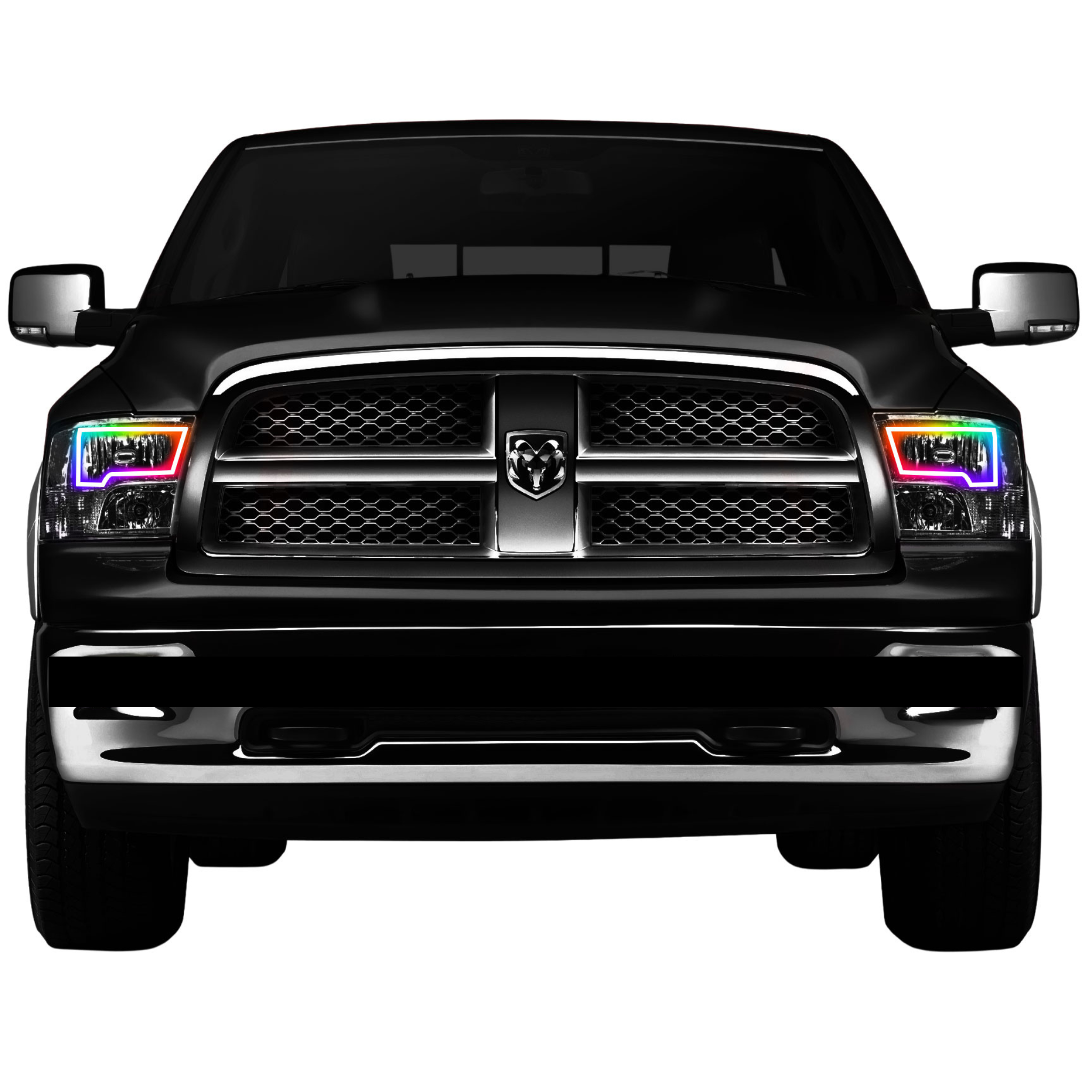 Ram Quad Multicolor Flow Series Halo Kit (2009-2018) – Custom Multicolor LED Lighting by RGB Halo Kits
