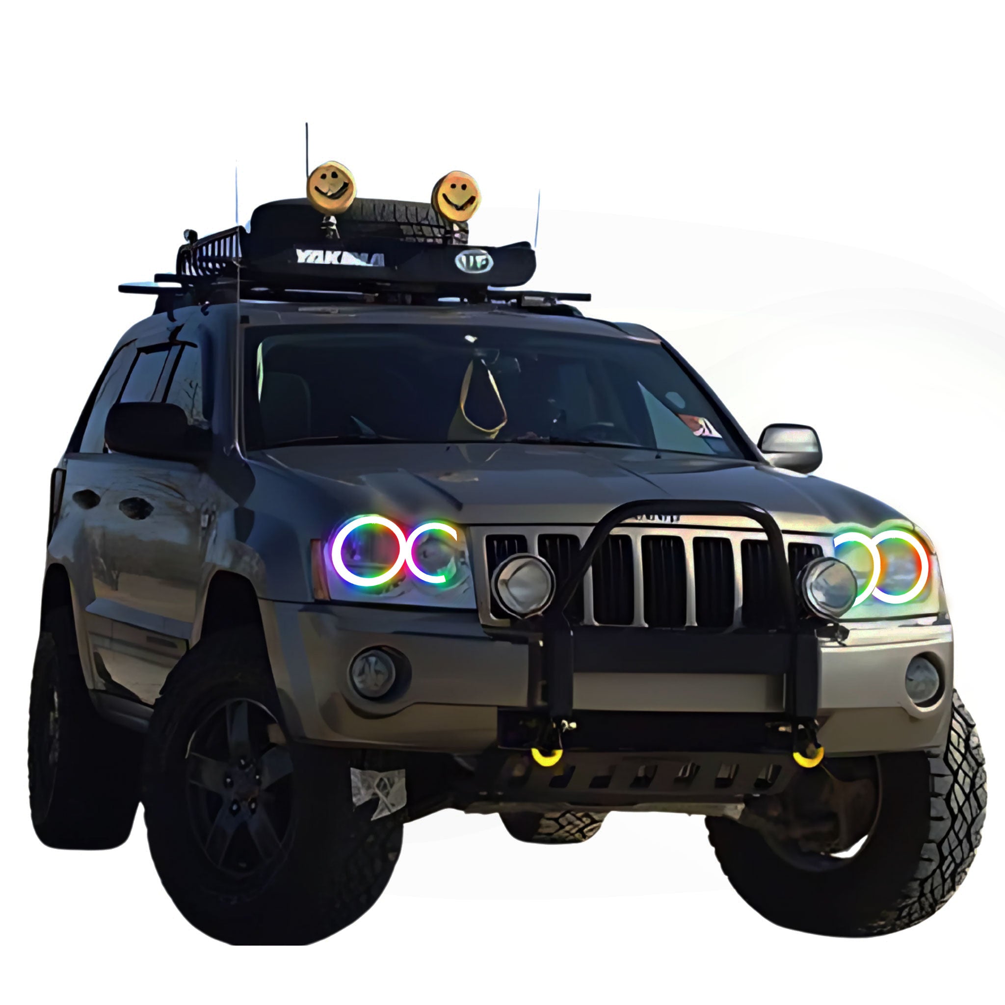 Jeep Grand Cherokee Multicolor Halo Kit (2005-2010) – Custom Multicolor LED Lighting by RGB Halo Kits