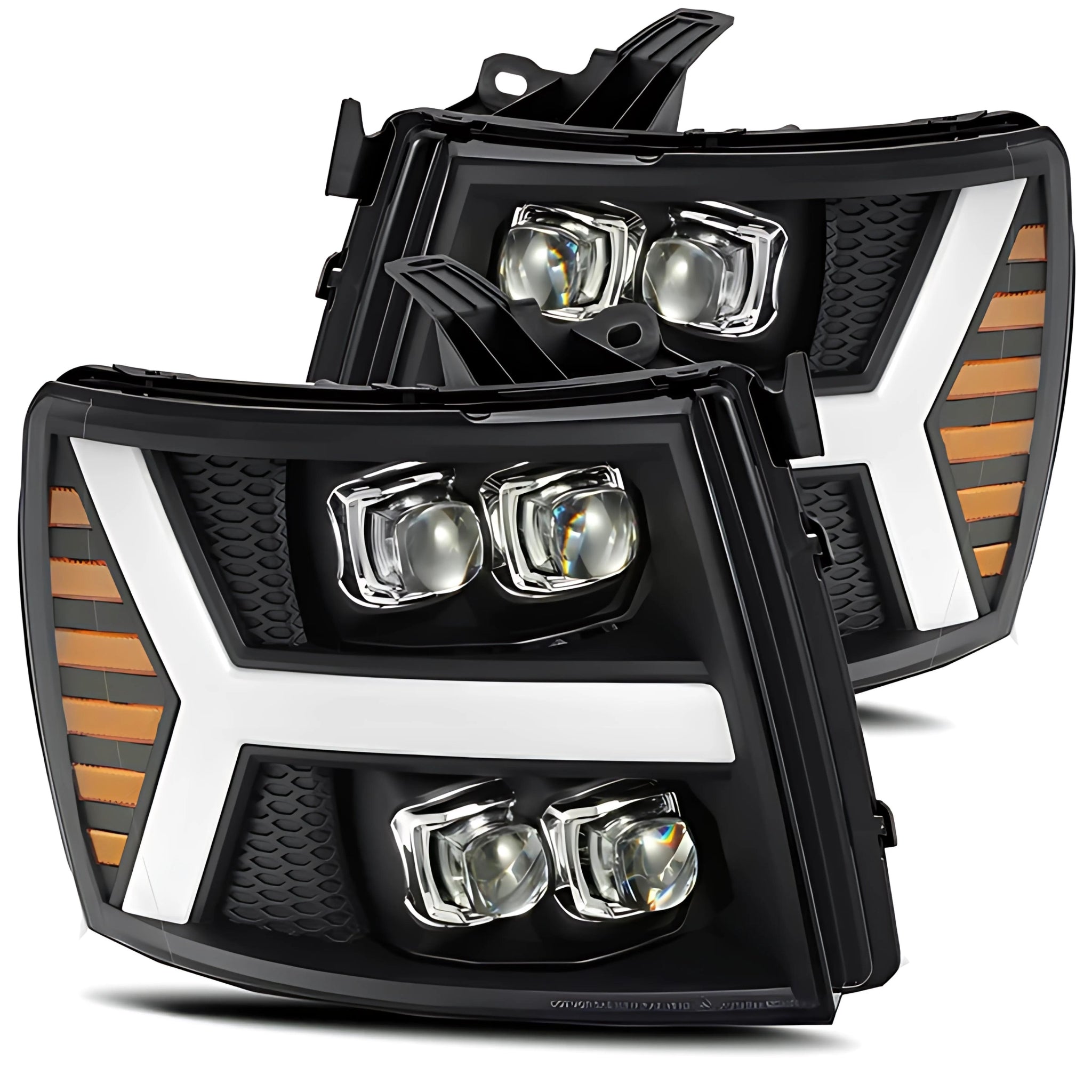 Chevrolet Silverado (2007-2013) Headlights | Alpharex – Custom Multicolor LED Lighting by RGB Halo Kits