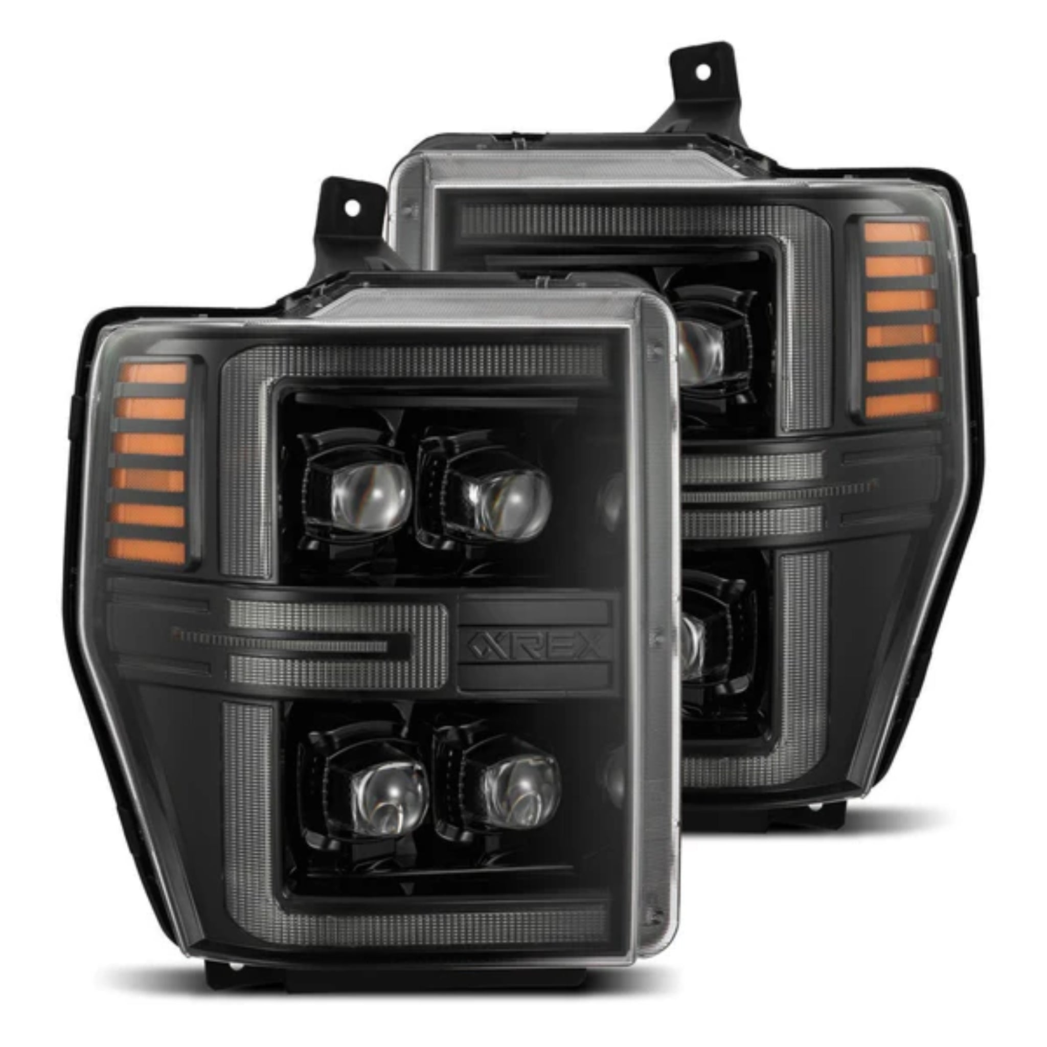 Ford Super Duty/Excursion (2008-2010) Headlights | Alpharex – Custom Multicolor LED Lighting by RGB Halo Kits