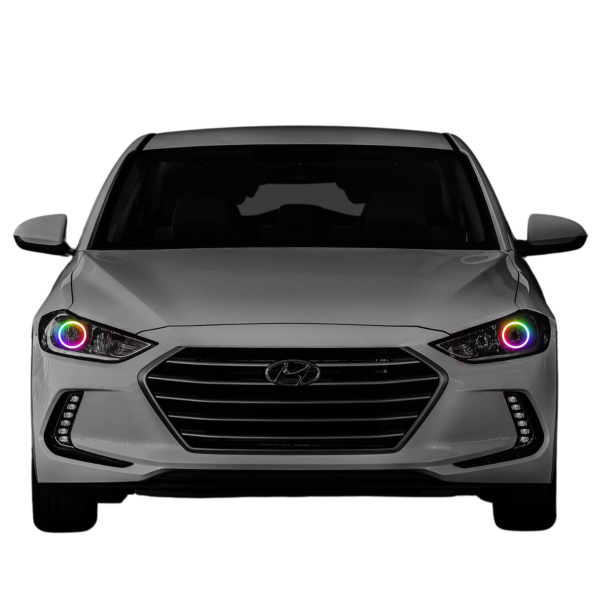 Hyundai Elantra Sport Multicolor Halo Kit (2017-2018) – Custom Multicolor LED Lighting by RGB Halo Kits