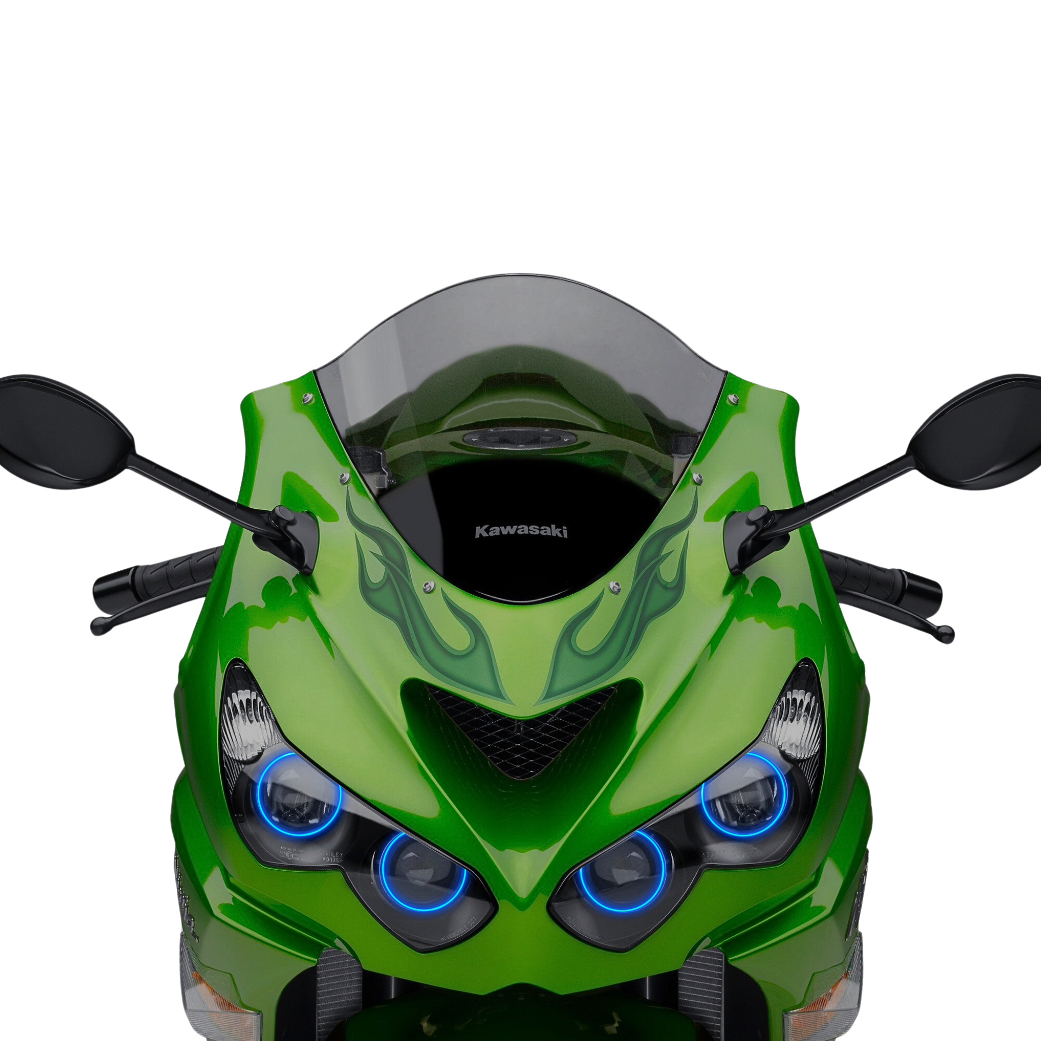 Kawasaki ZX-14R Motorcycle Multicolor Halo Kit (2007-2015) – Custom Multicolor LED Lighting by RGB Halo Kits