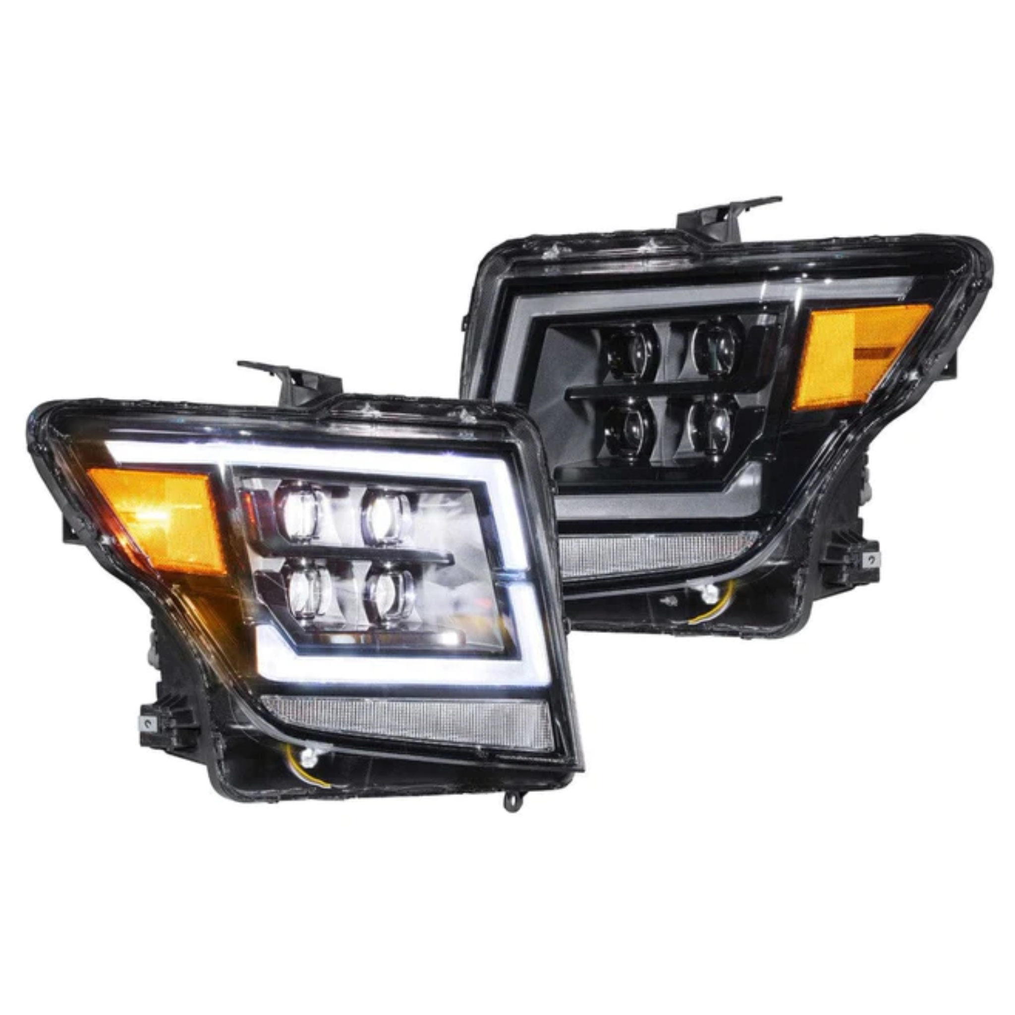 Nissan Titan: LED HEADLIGHTS (2016 - 2023) | XB – Custom Multicolor LED Lighting by RGB Halo Kits