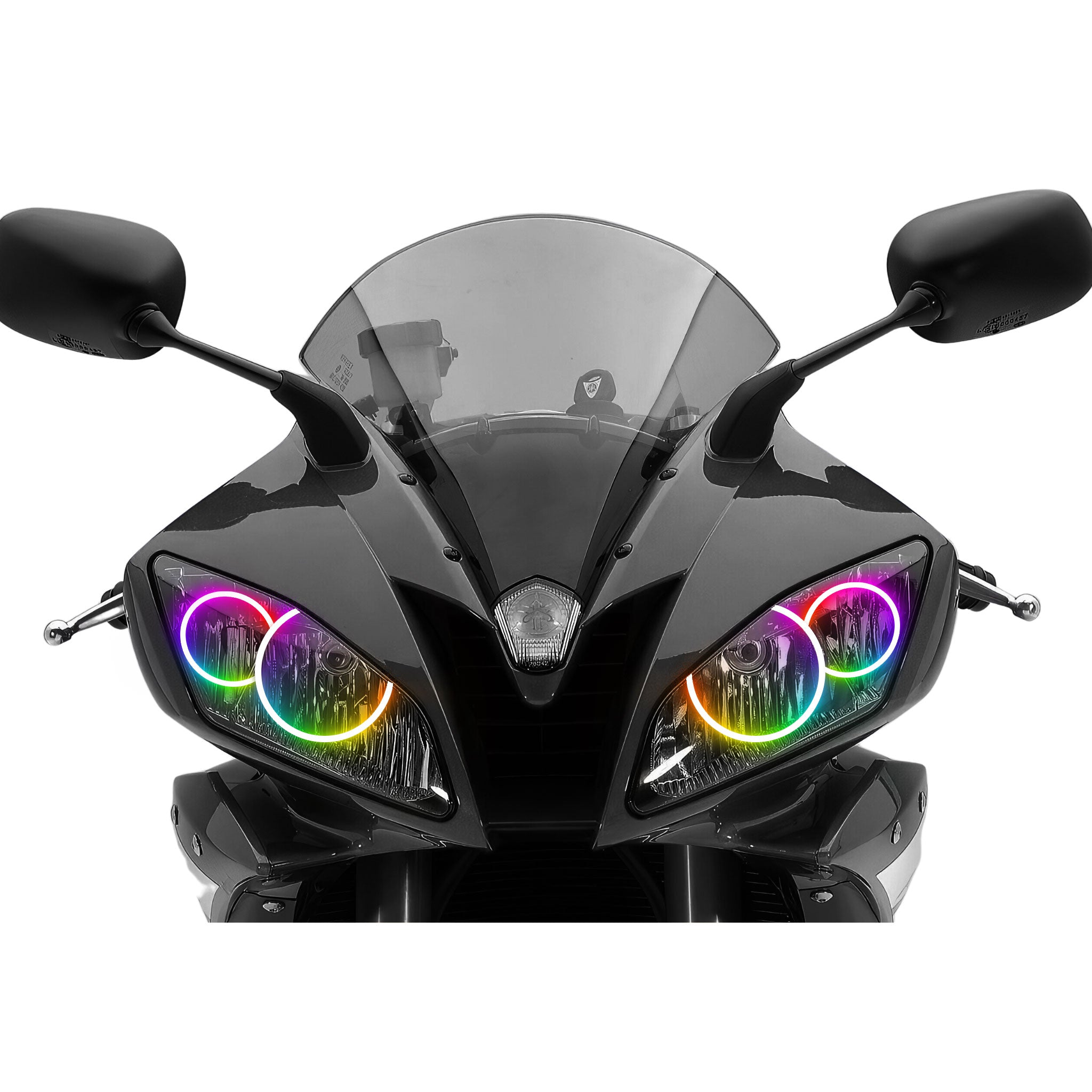 Yamaha R6 Motorcycle Multicolor Halo Kit (2003-2005) – Custom Multicolor LED Lighting by RGB Halo Kits