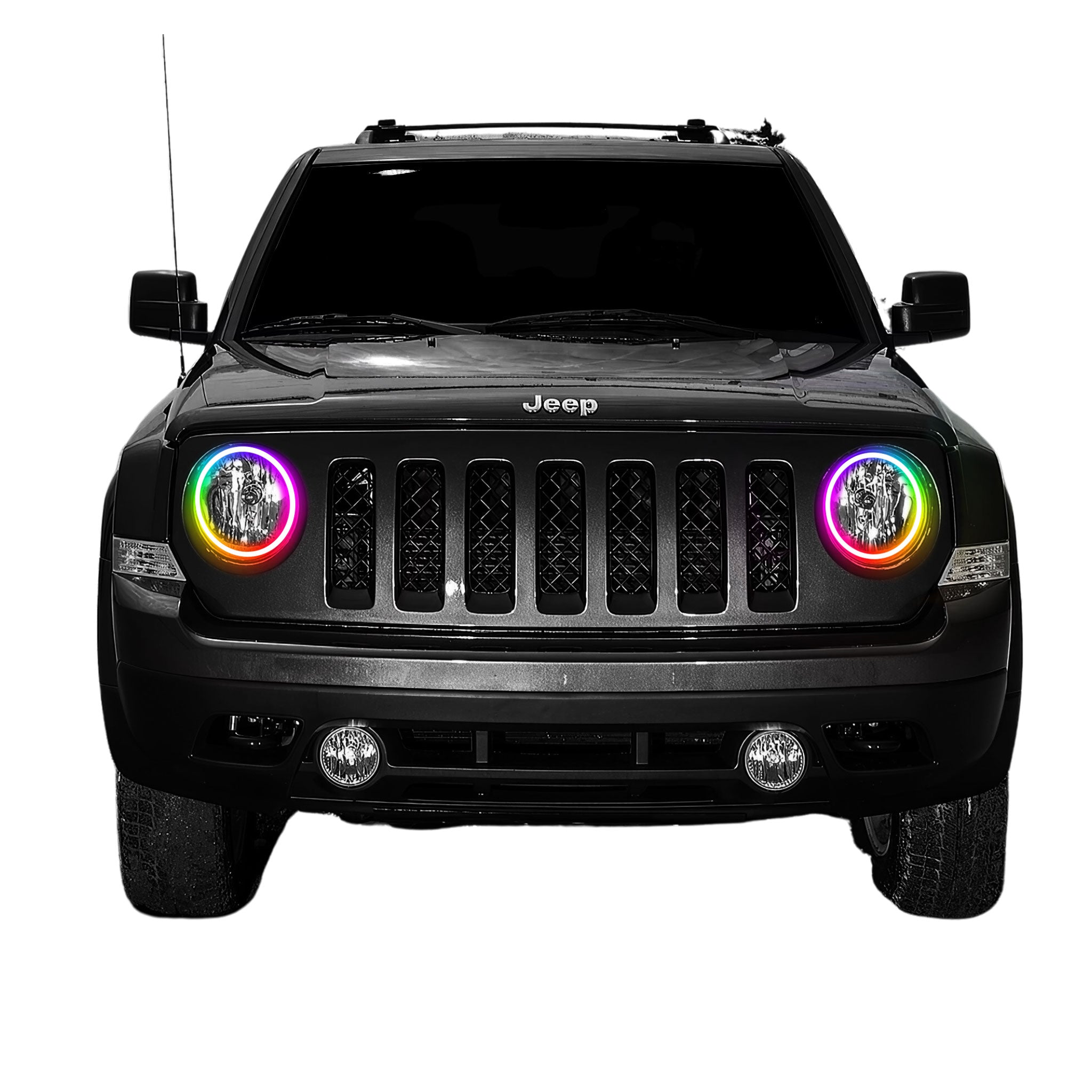 Jeep Patriot Multicolor Halo Kit (2007-2017) – Custom Multicolor LED Lighting by RGB Halo Kits