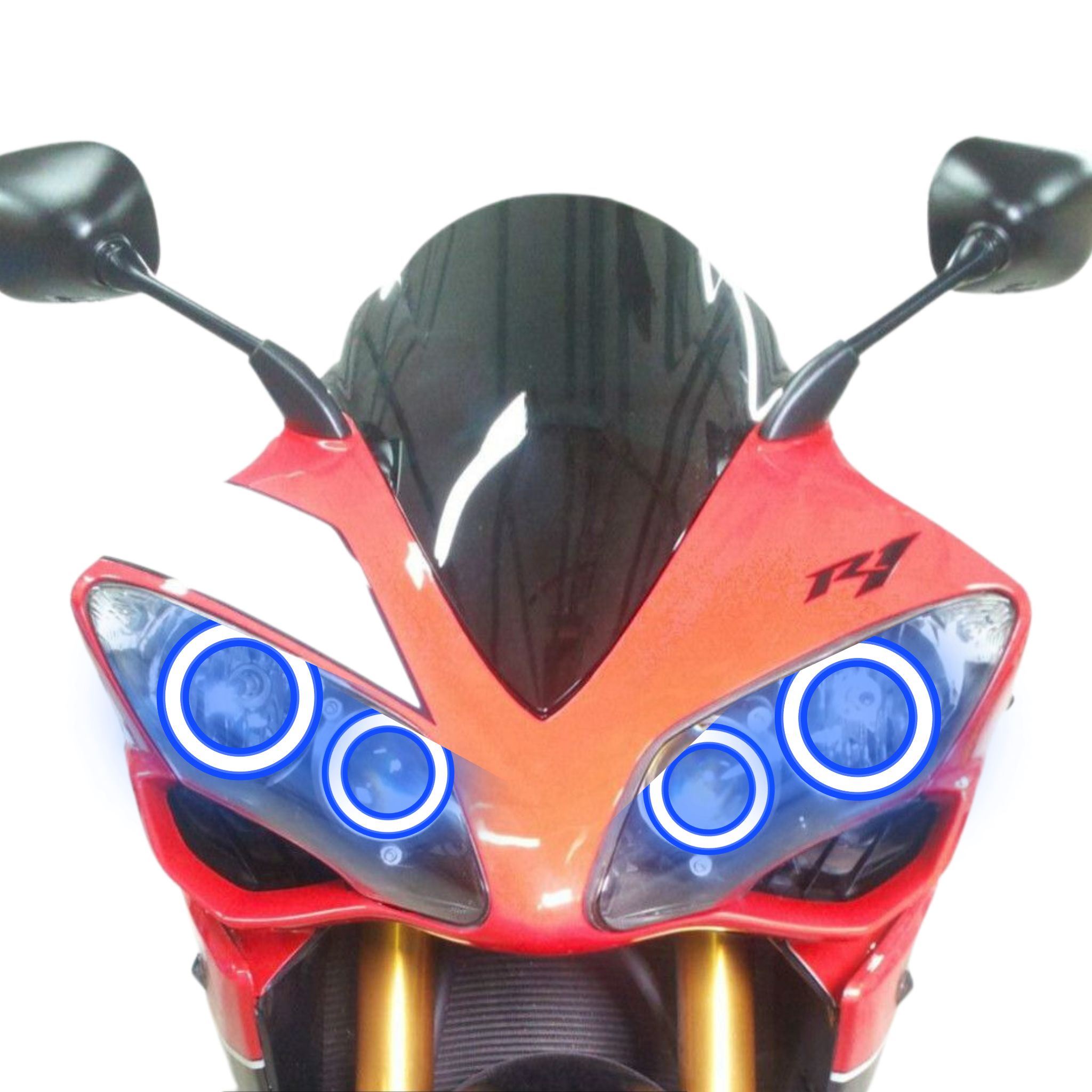 Yamaha R1 Motorcycle Multicolor Halo Kit (2004-2008) – Custom Multicolor LED Lighting by RGB Halo Kits