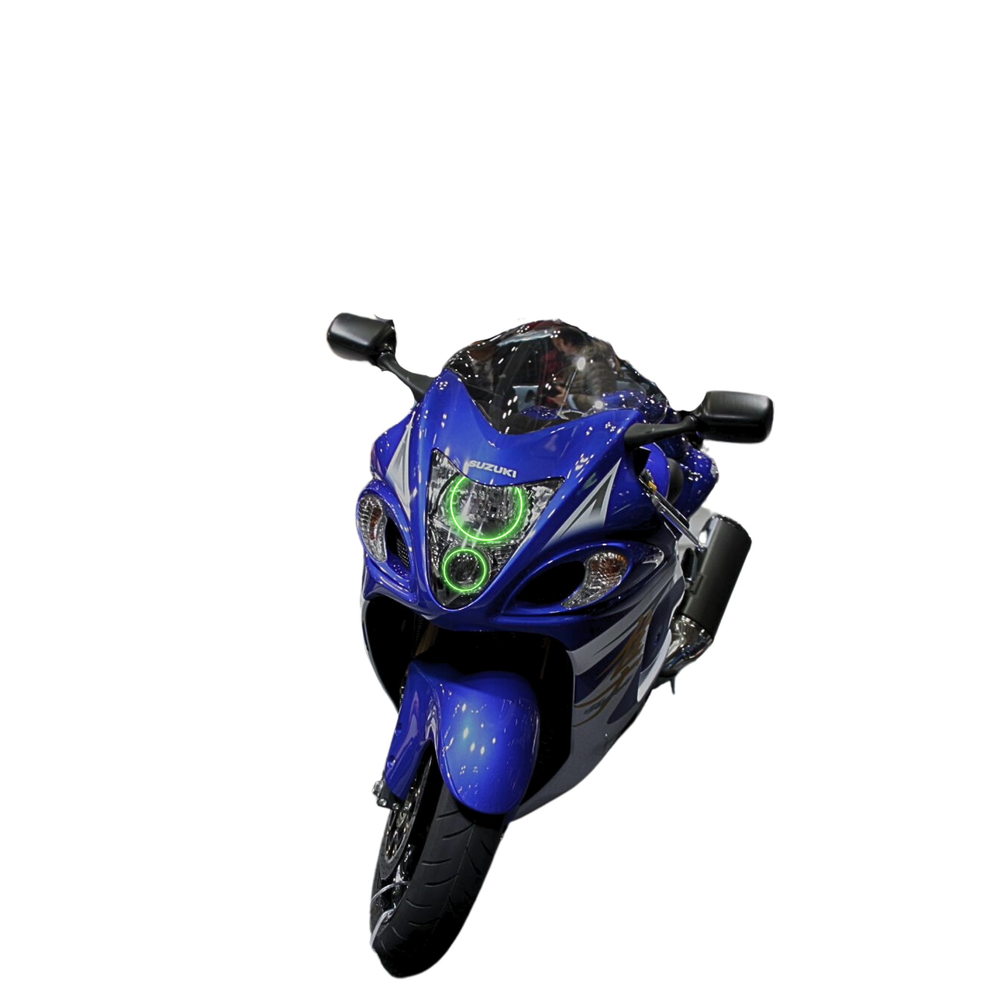 Suzuki Hayabusa Motorcycle Multicolor Halo Kit (2000-2015) – Custom Multicolor LED Lighting by RGB Halo Kits