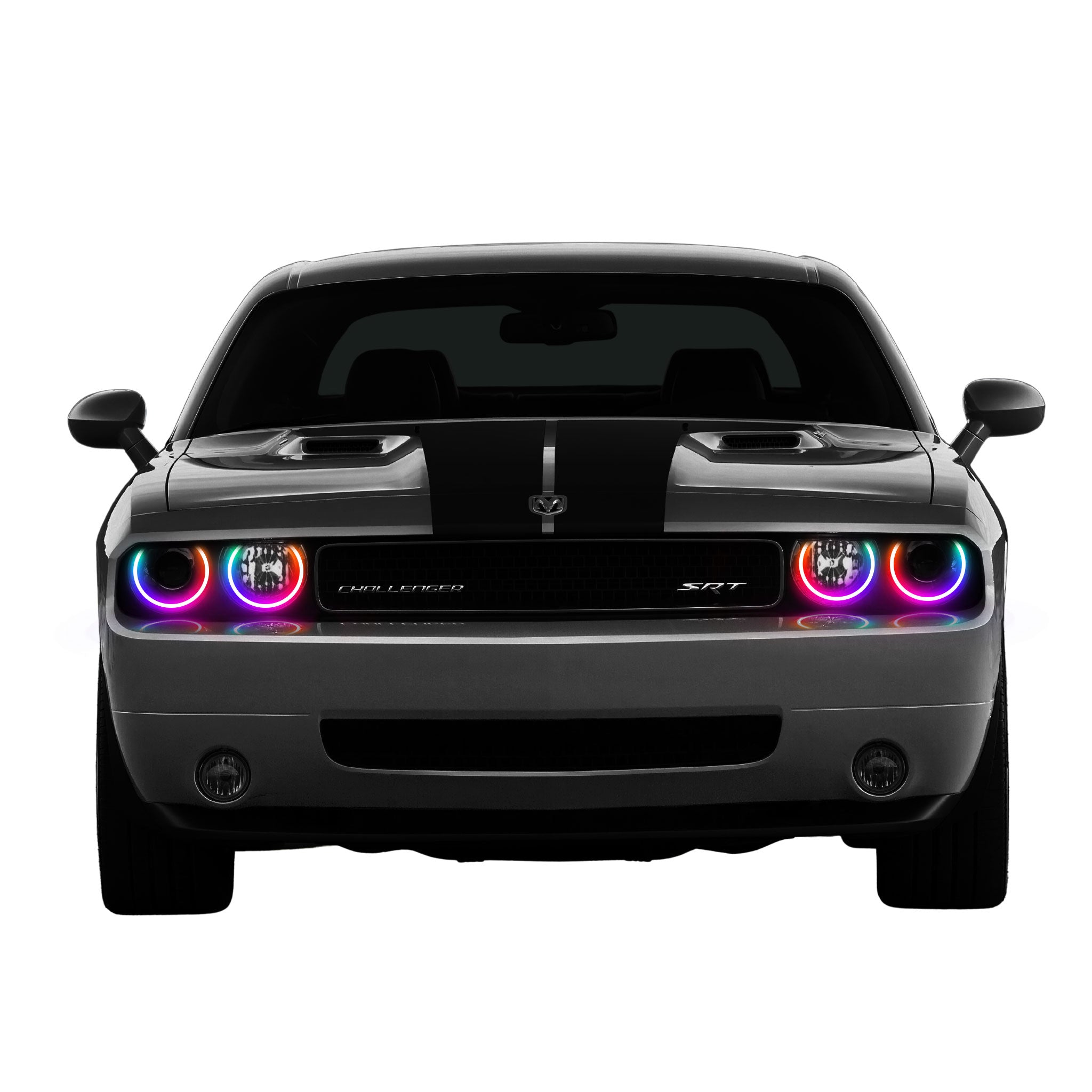 Dodge Challenger Waterproof Exterior Mount Multicolor Halo Kit (2008-2014) – Custom Multicolor LED Lighting by RGB Halo Kits