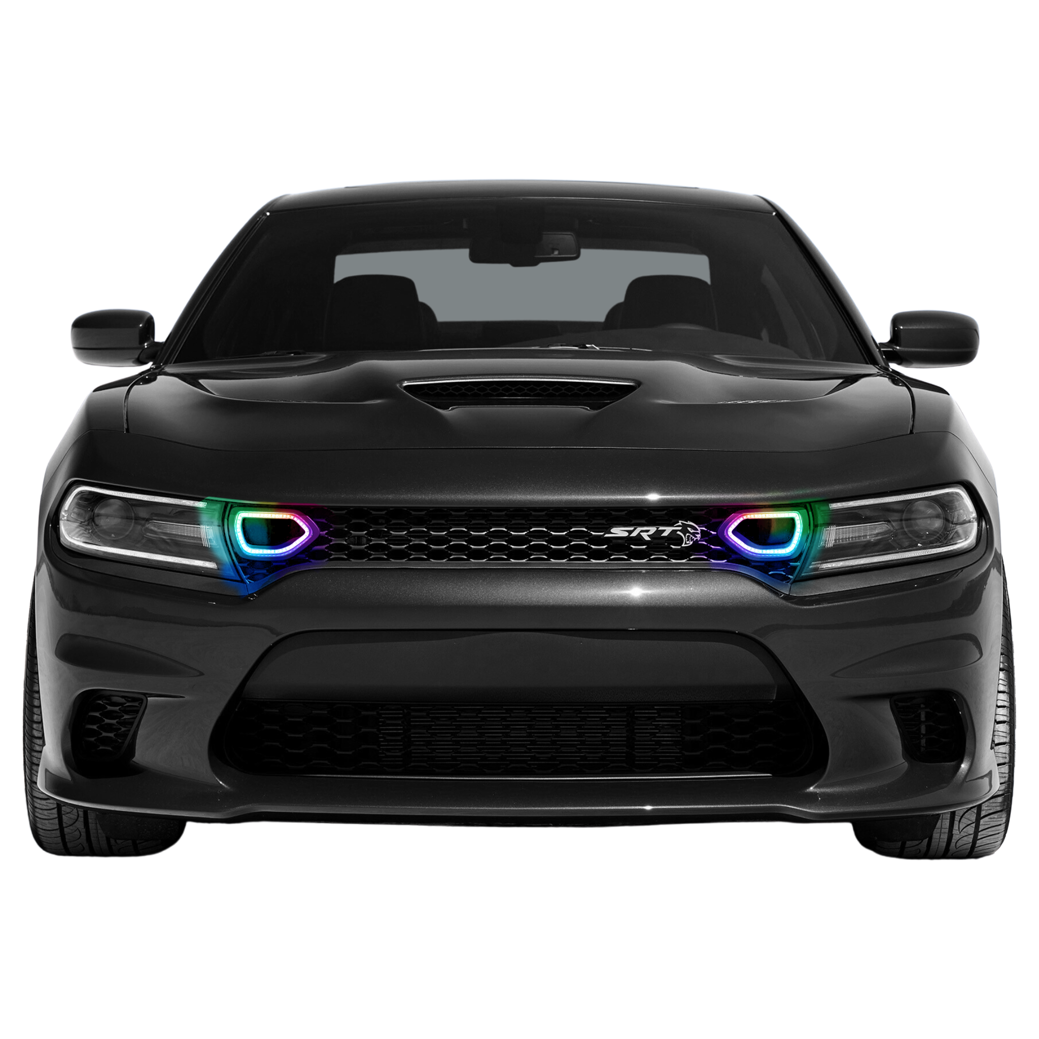 Dodge Charger Snorkel Air Intake Multicolor Halo Kit (2019-2023) – Custom Multicolor LED Lighting by RGB Halo Kits