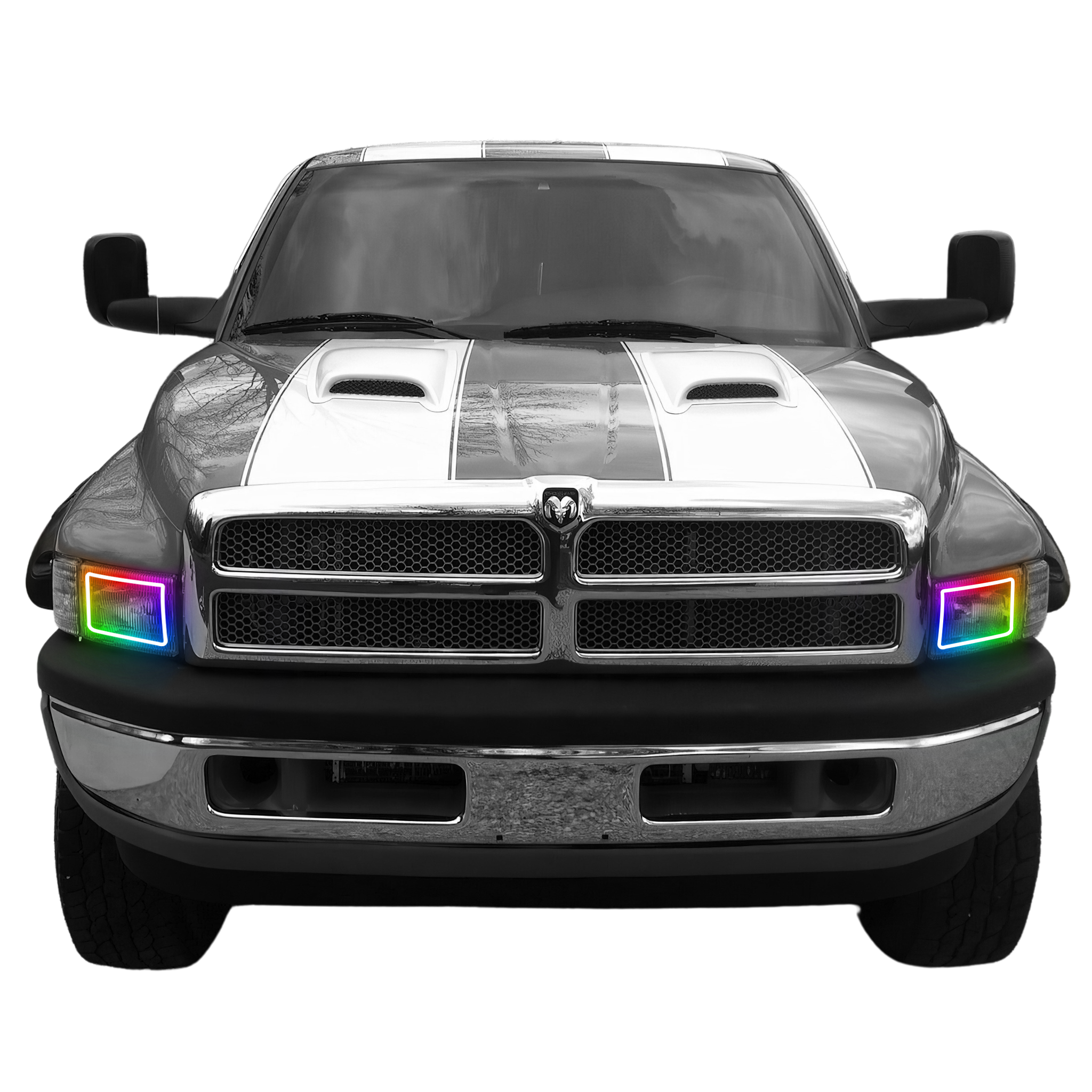 Dodge Ram (2nd Gen) Multicolor Halo Kit (1994-2002) – Custom Multicolor LED Lighting by RGB Halo Kits