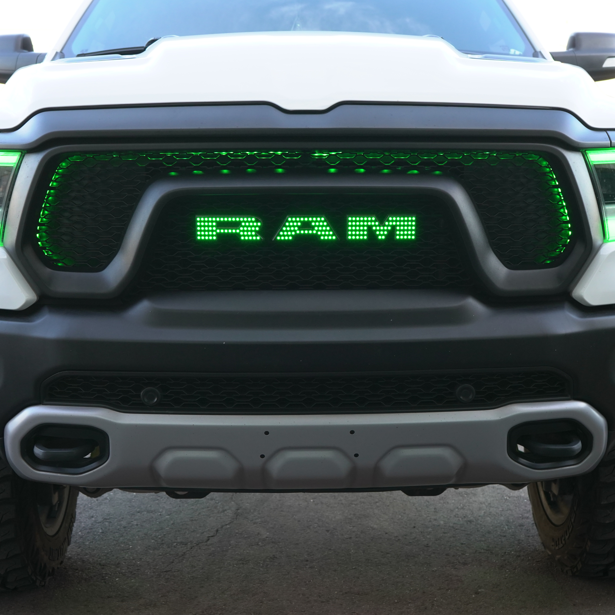 Ram LED Emblem: (Multicolor Flow) 2019-2024 – Custom Multicolor LED Lighting by RGB Halo Kits