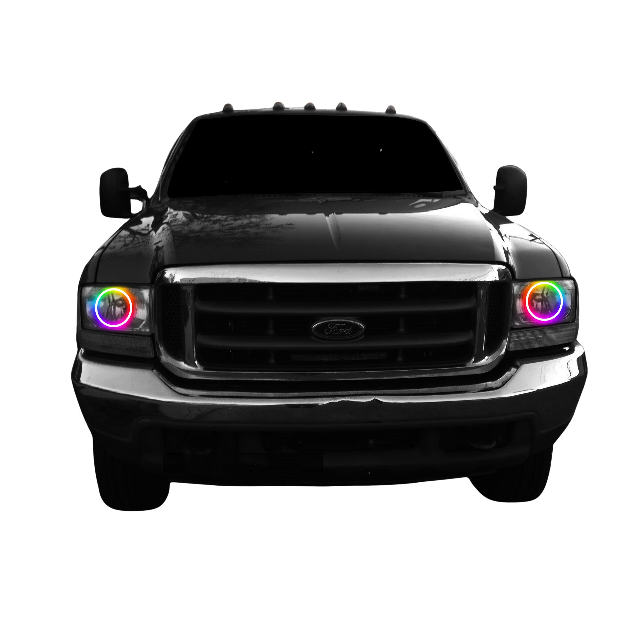 Ford F250 Multicolor Halo Kit (1994-2004) – Custom Multicolor LED Lighting by RGB Halo Kits