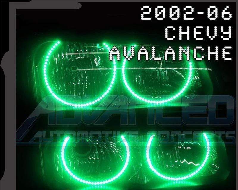 Chevrolet Avalanche Multicolor Halo Kit (2002-2006) – Custom Multicolor LED Lighting by RGB Halo Kits