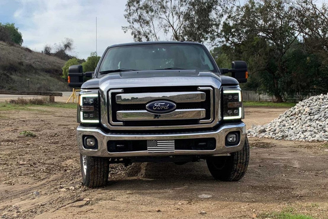 FORD SUPER DUTY (11-16): ALPHAREX NOVA HEADLIGHTS – Custom Multicolor LED Lighting by RGB Halo Kits